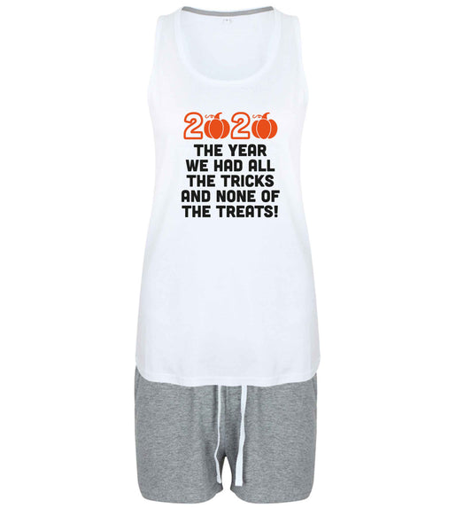 2020 The year we had all of the tricks and none of the treats size XL women's pyjama shorts set in pink 