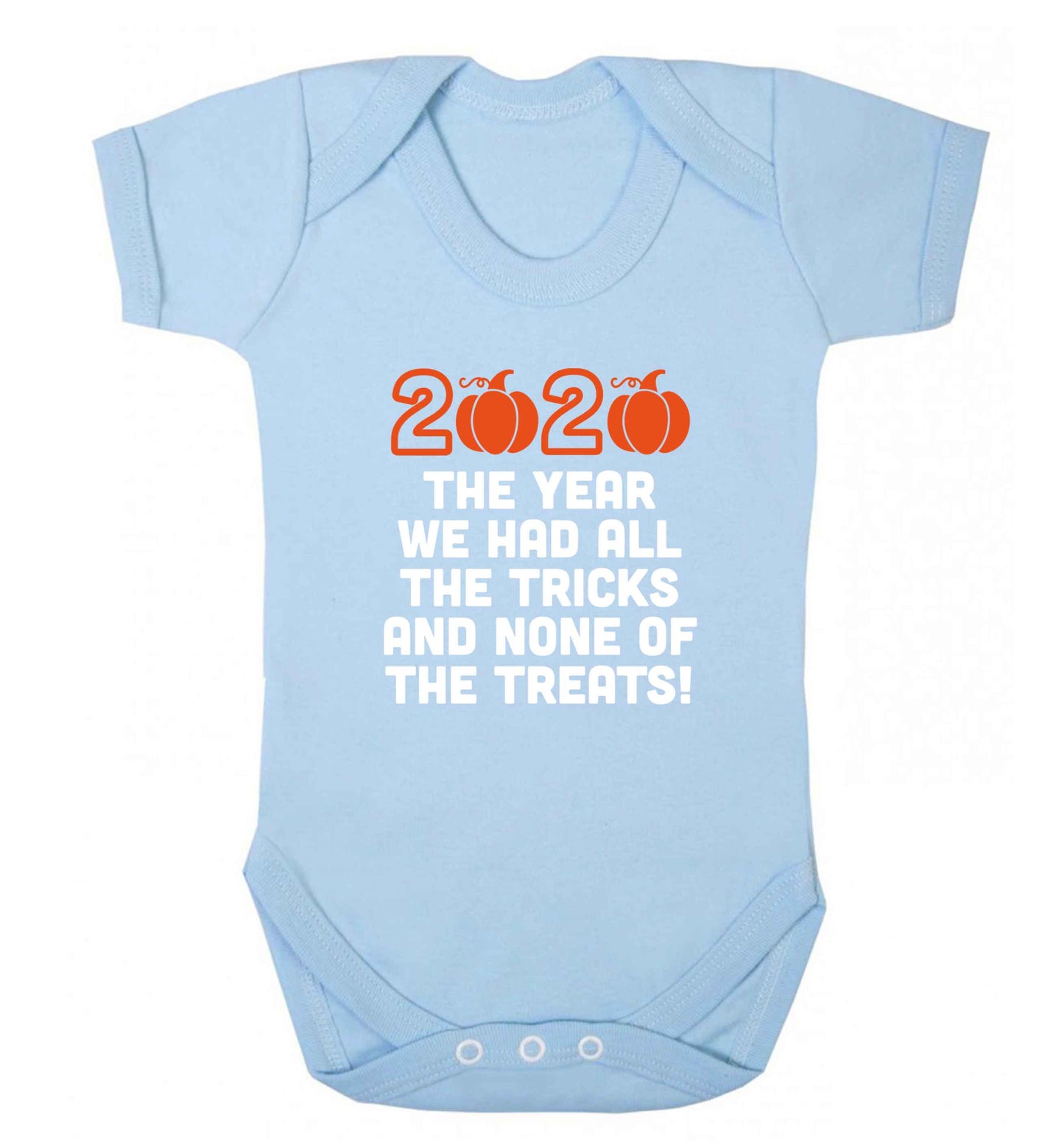 2020 The year we had all of the tricks and none of the treats baby vest pale blue 18-24 months