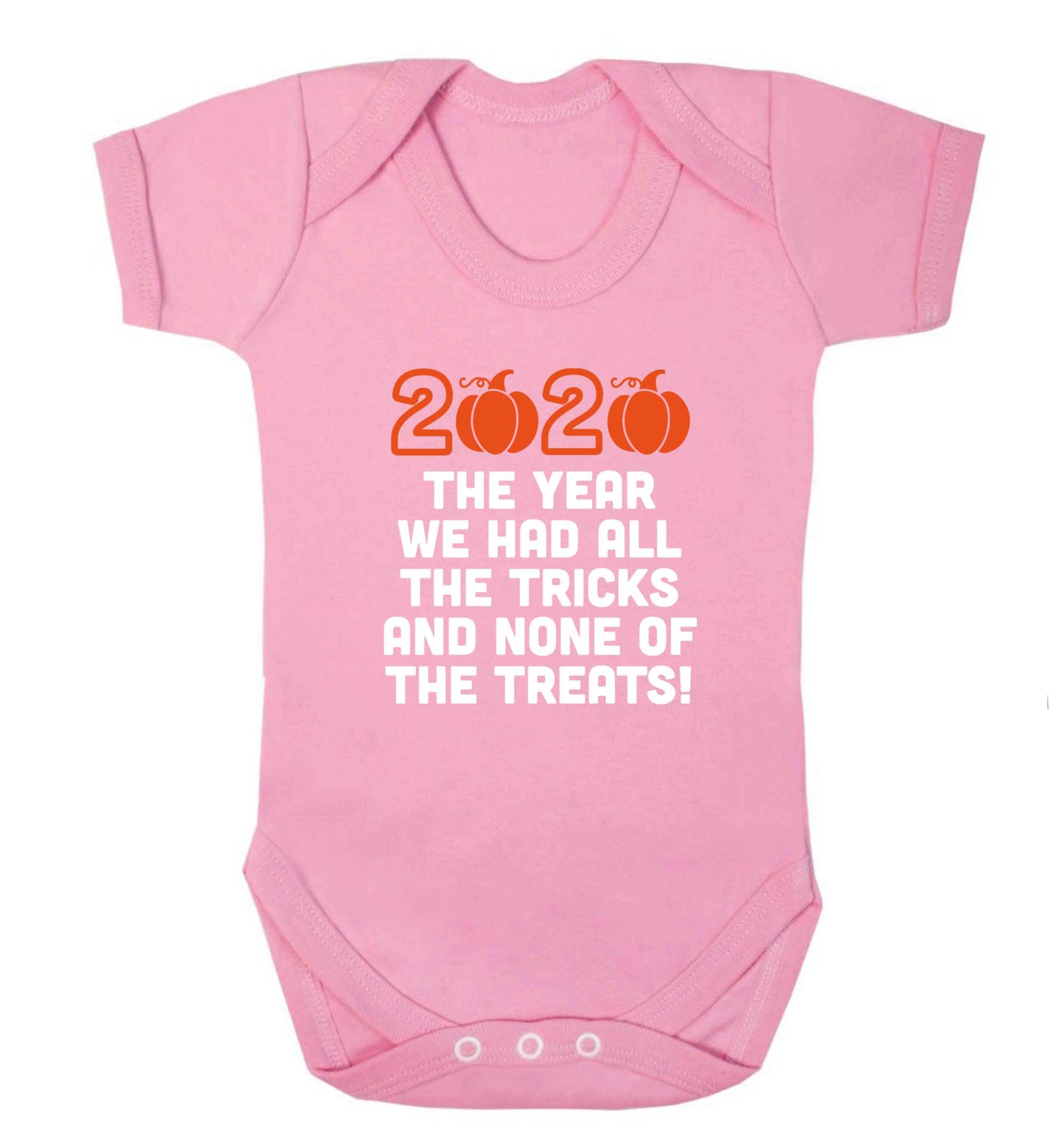 2020 The year we had all of the tricks and none of the treats baby vest pale pink 18-24 months