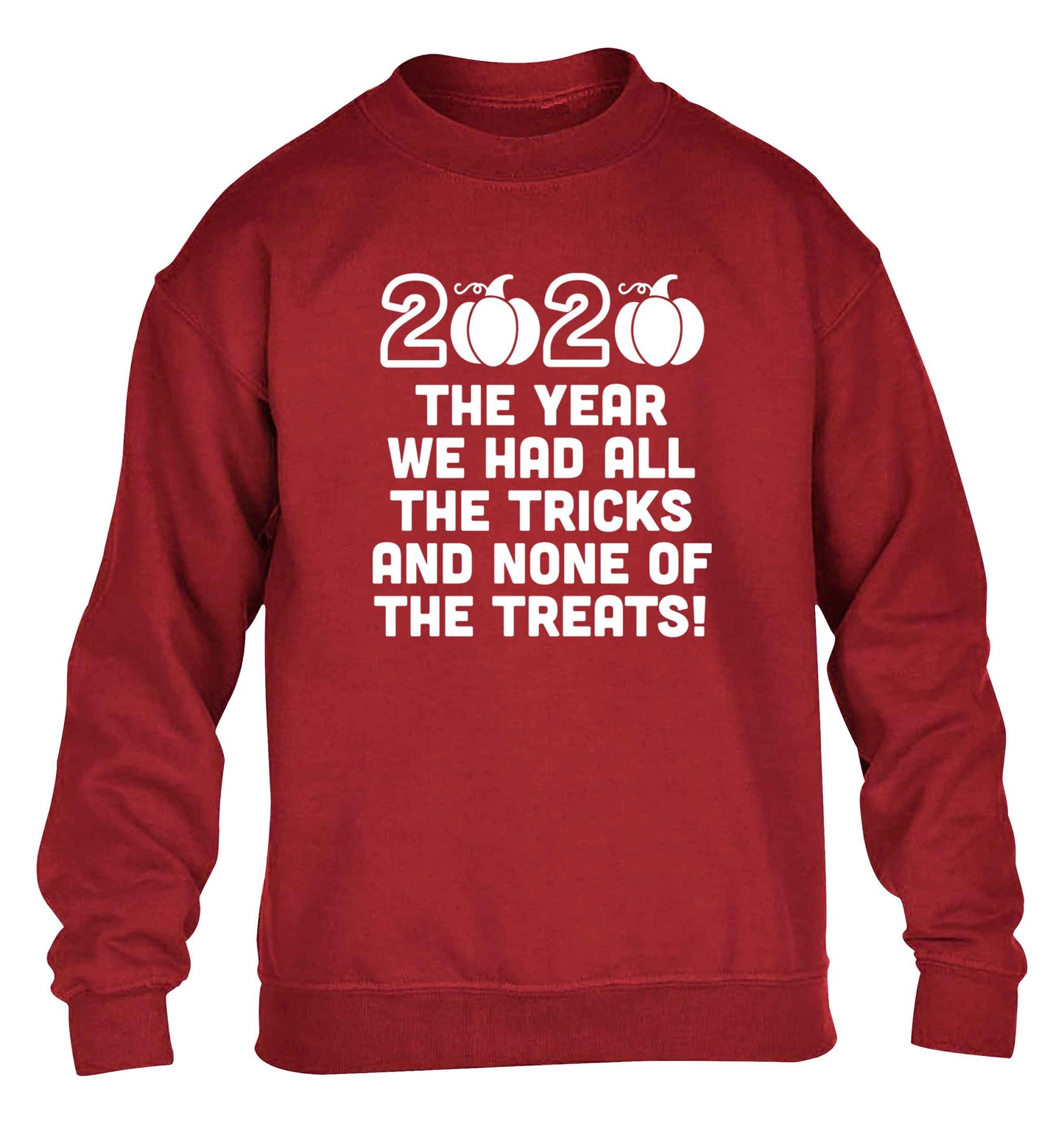 2020 The year we had all of the tricks and none of the treats children's grey sweater 12-13 Years