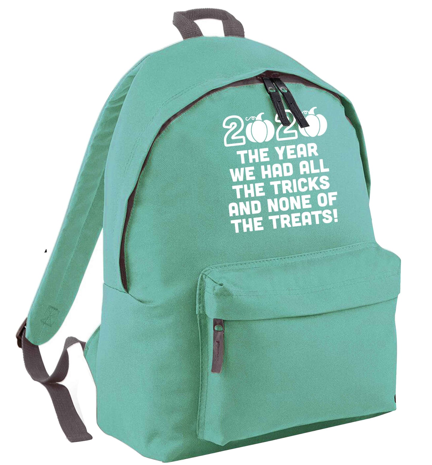 2020 The year we had all of the tricks and none of the treats mint adults backpack
