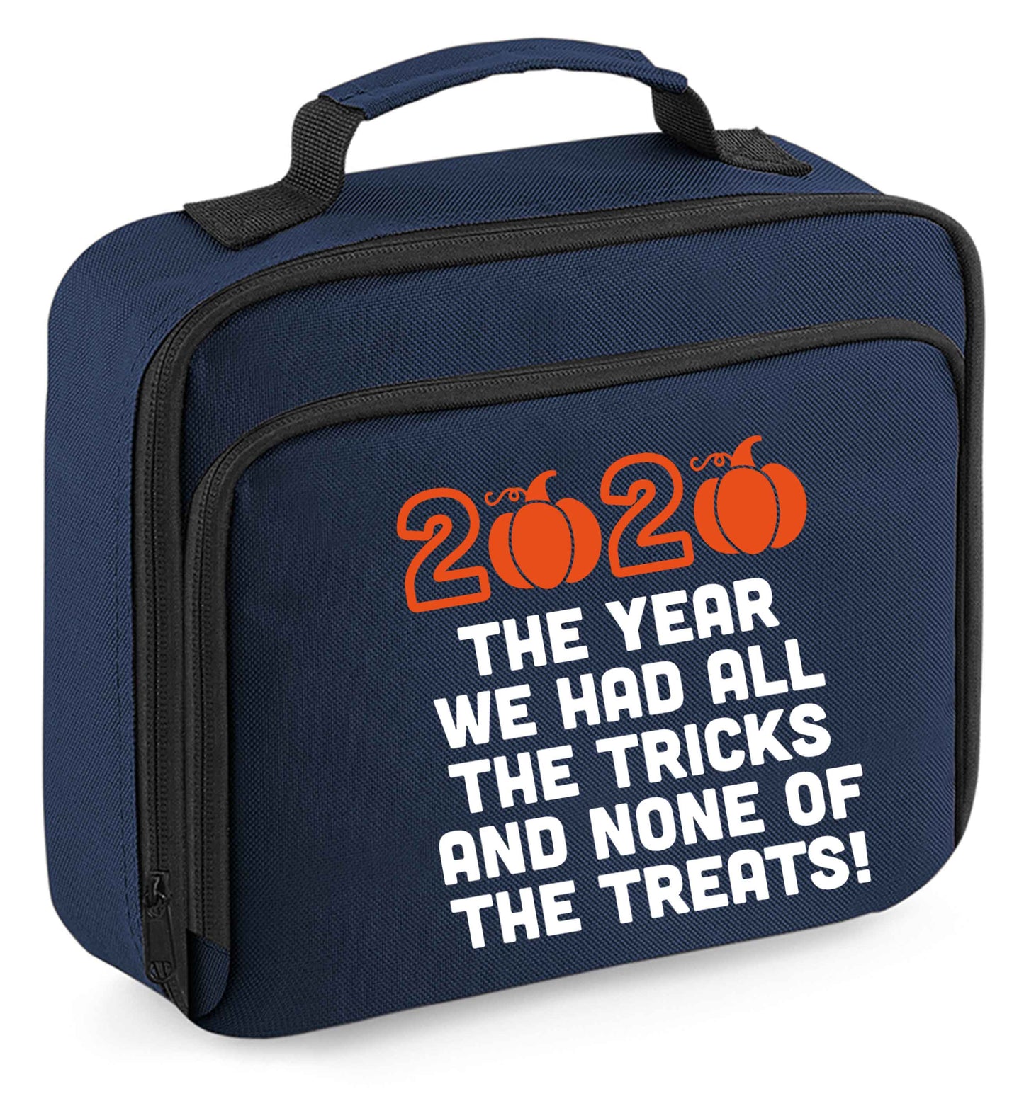 2020 The year we had all of the tricks and none of the treats insulated navy lunch bag cooler