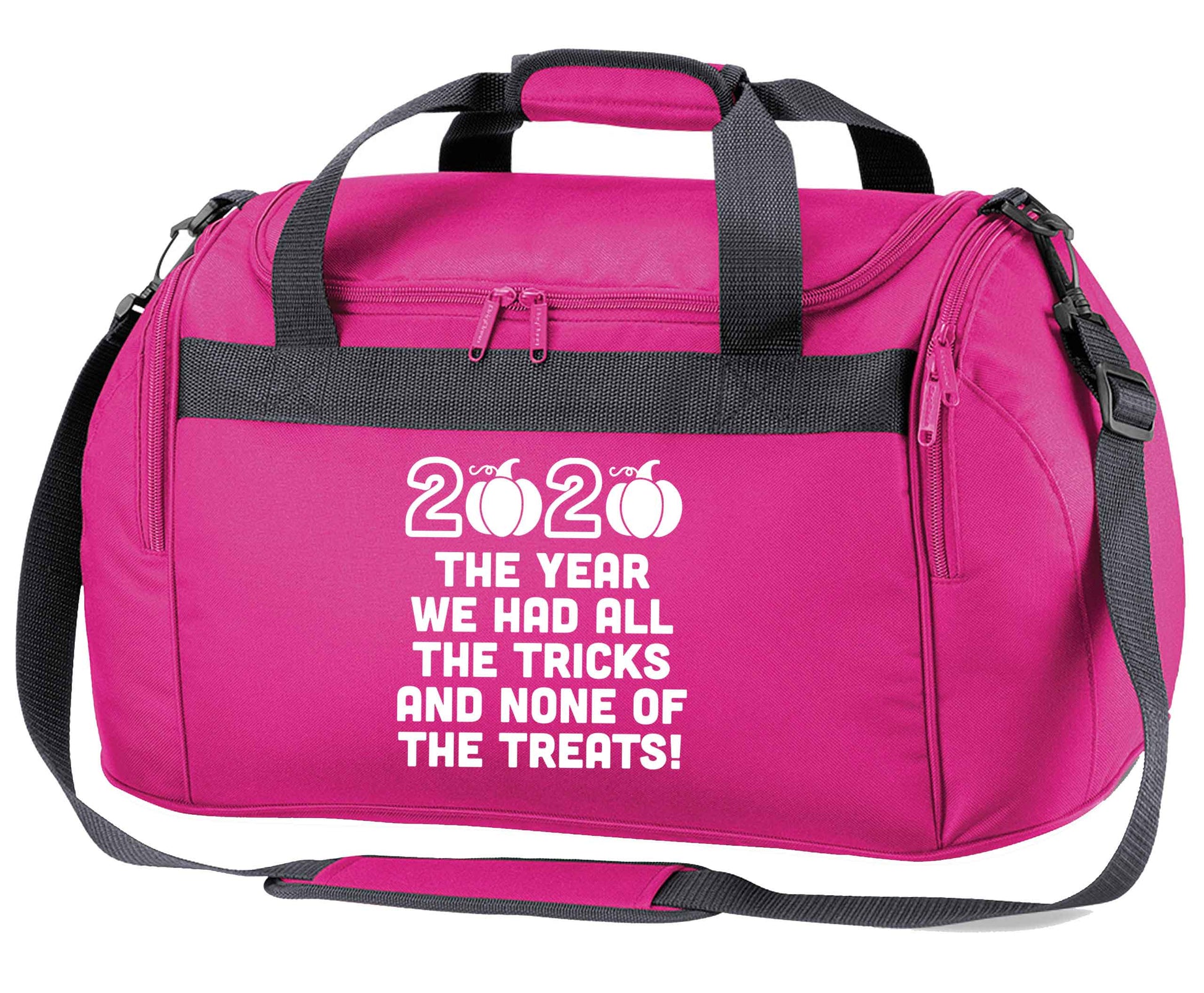 2020 The year we had all of the tricks and none of the treats pink holdall / duffel bag