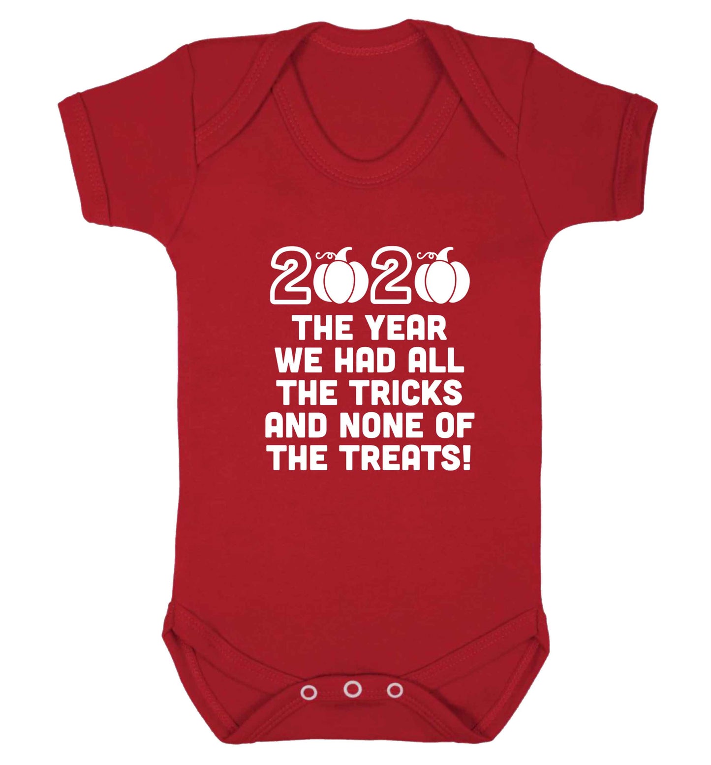 2020 The year we had all of the tricks and none of the treats baby vest red 18-24 months