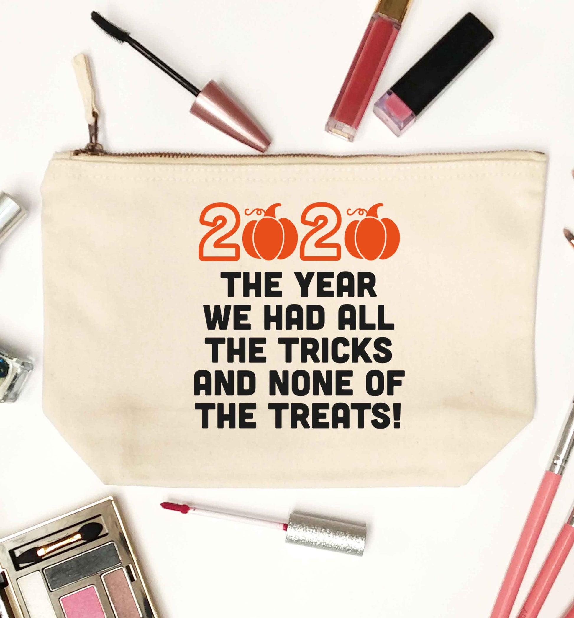 2020 The year we had all of the tricks and none of the treats natural makeup bag