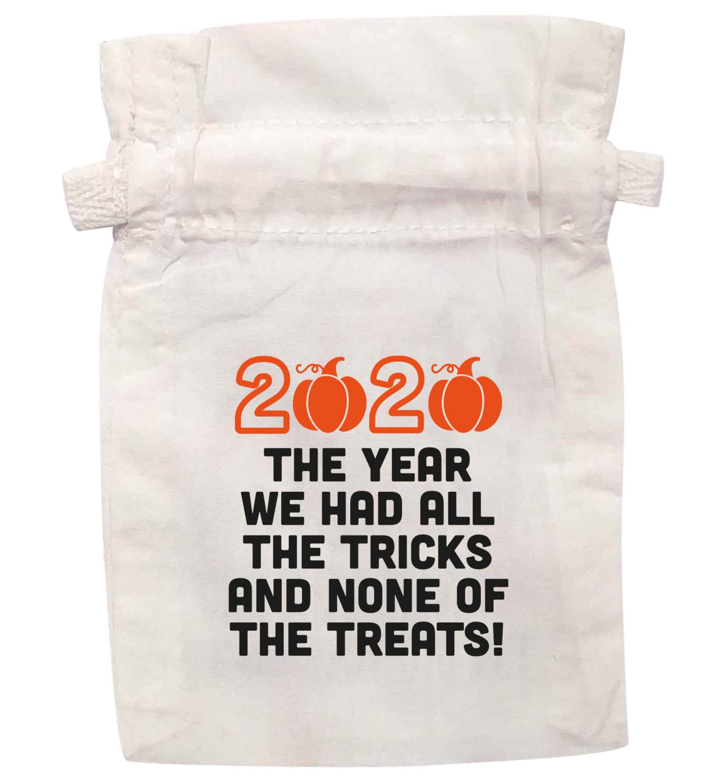 2020 The year we had all of the tricks and none of the treats | XS - L | Pouch / Drawstring bag / Sack | Organic Cotton | Bulk discounts available!
