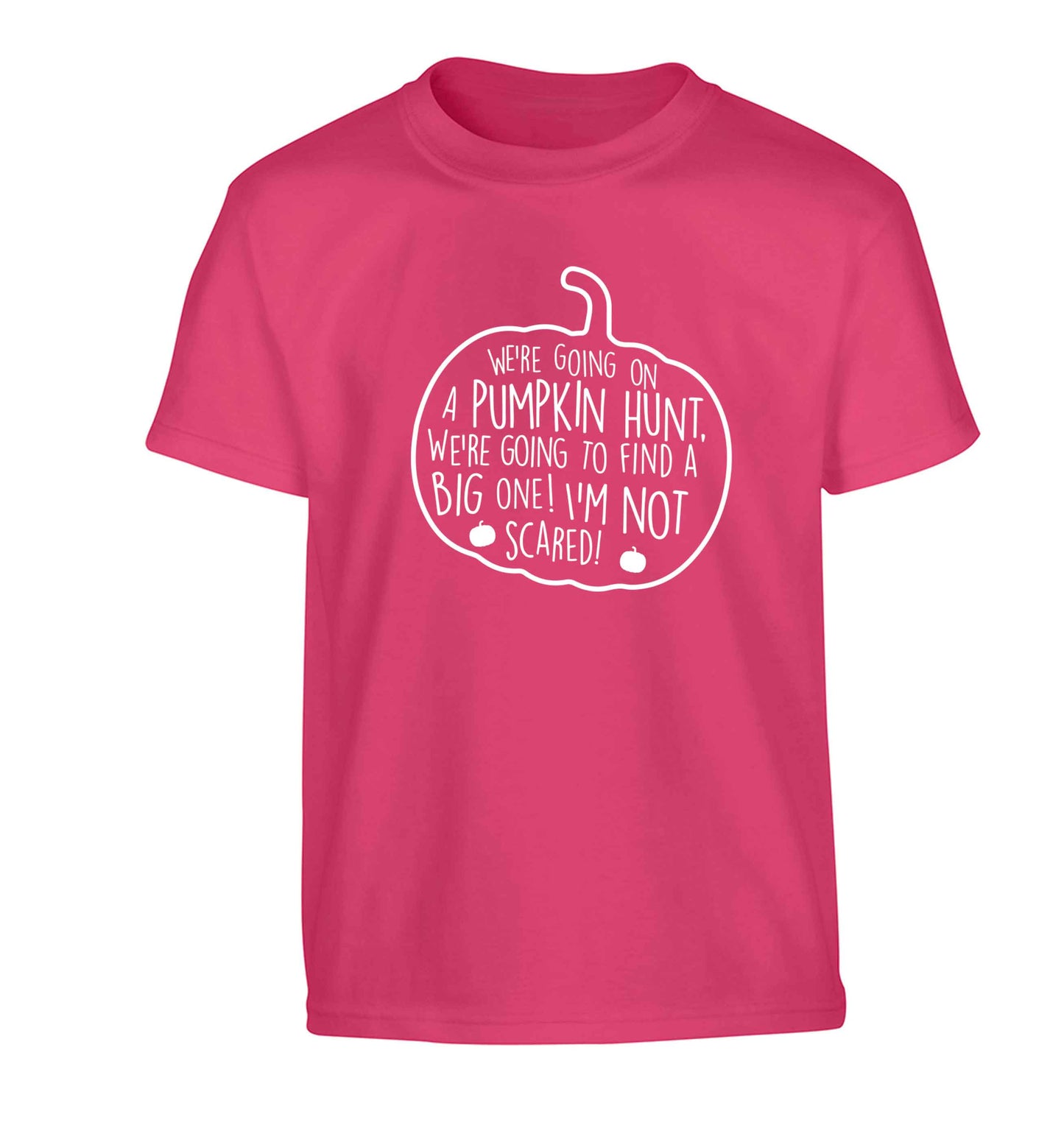 We're going on a pumpkin hunt Children's pink Tshirt 12-13 Years