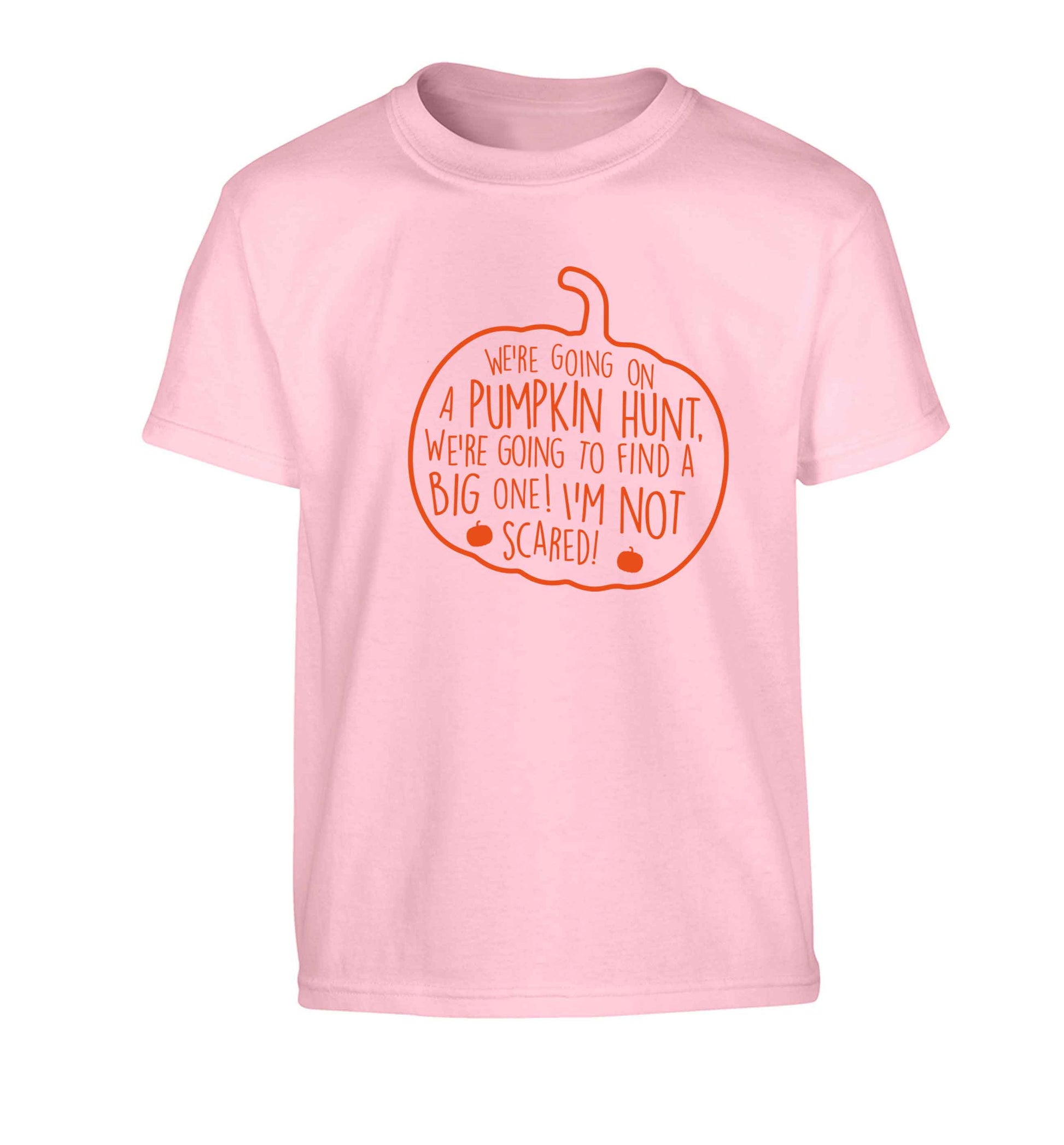 We're going on a pumpkin hunt Children's light pink Tshirt 12-13 Years