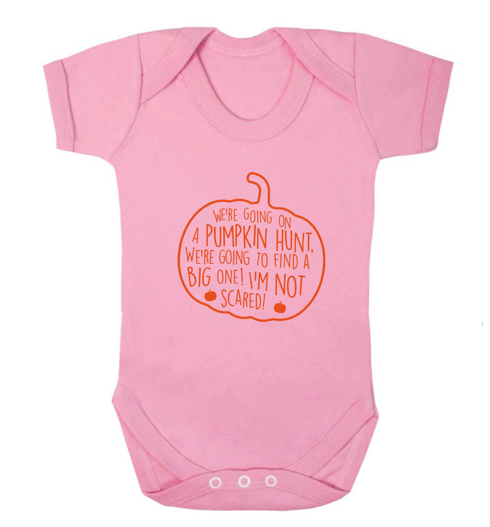 We're going on a pumpkin hunt baby vest pale pink 18-24 months