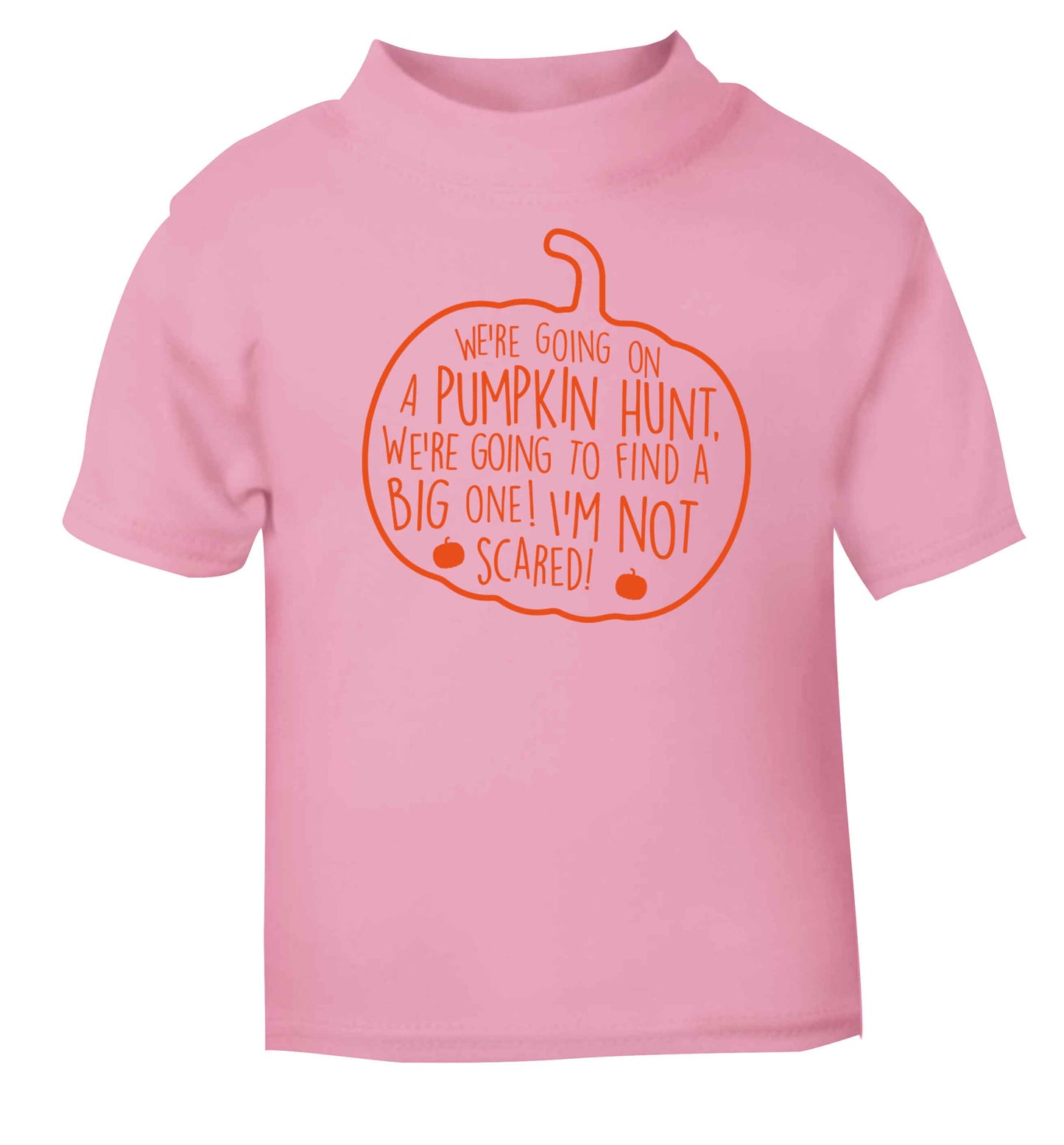 We're going on a pumpkin hunt light pink baby toddler Tshirt 2 Years