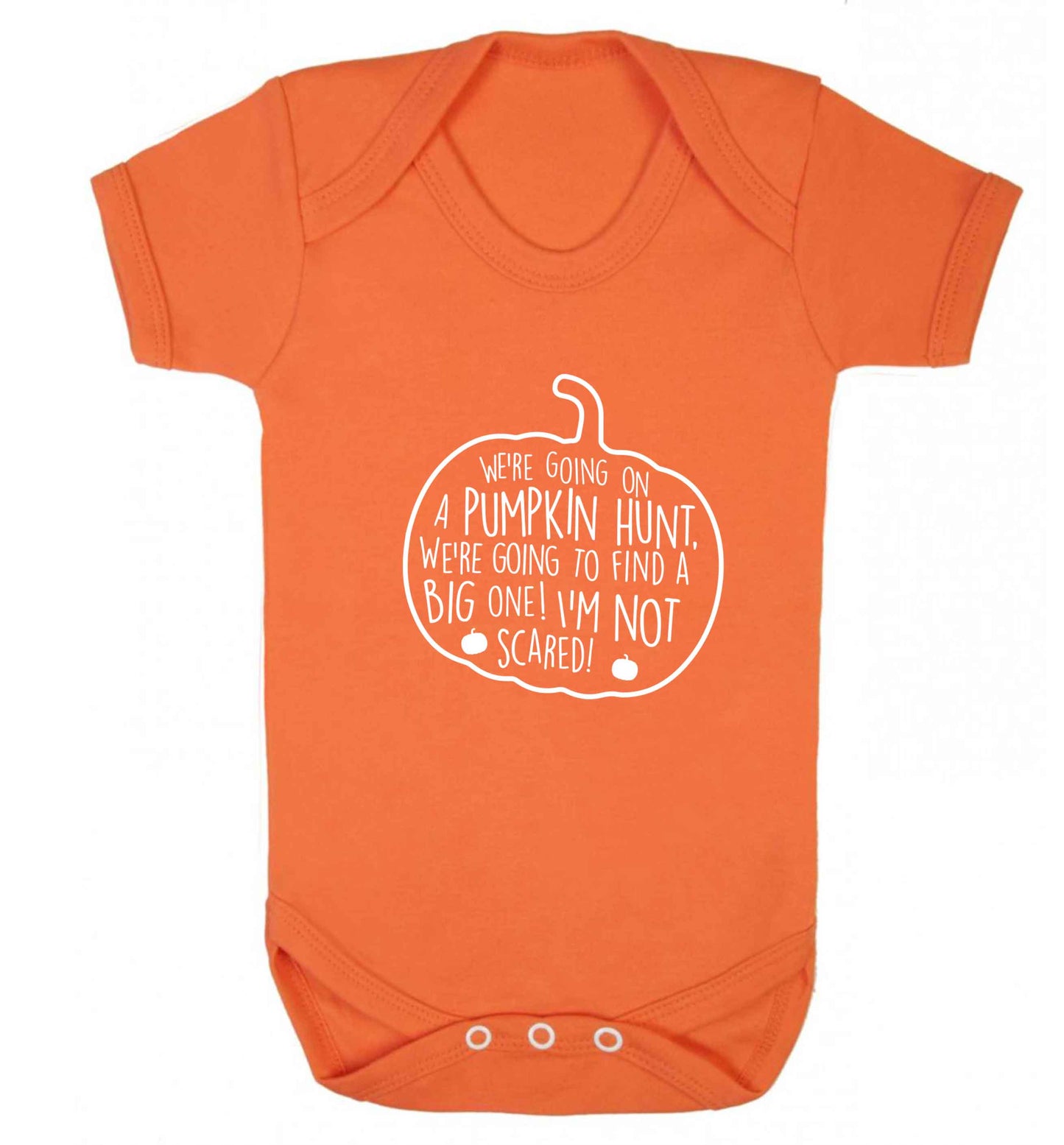 We're going on a pumpkin hunt baby vest orange 18-24 months