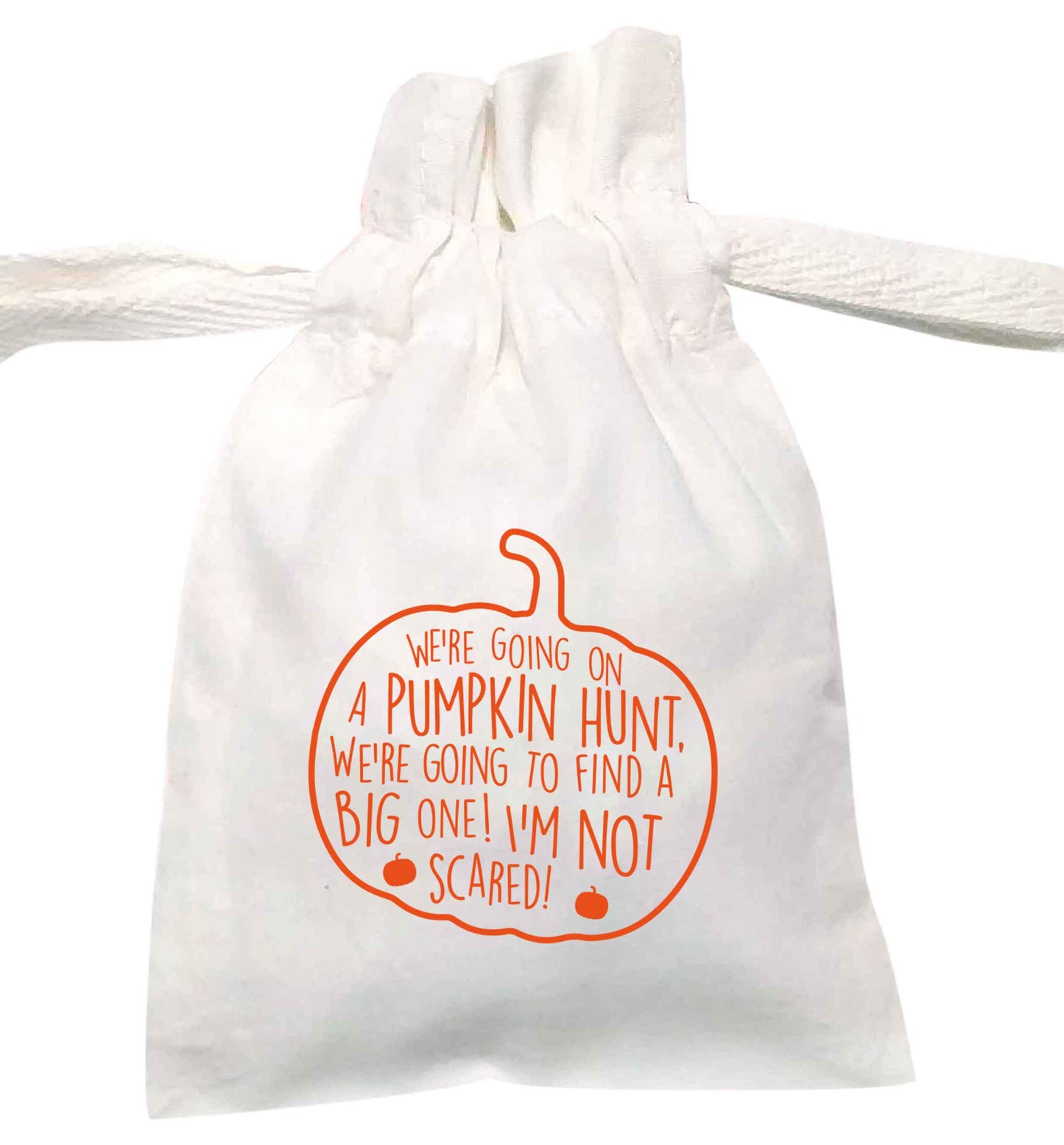 We're going on a pumpkin hunt | XS - L | Pouch / Drawstring bag / Sack | Organic Cotton | Bulk discounts available!