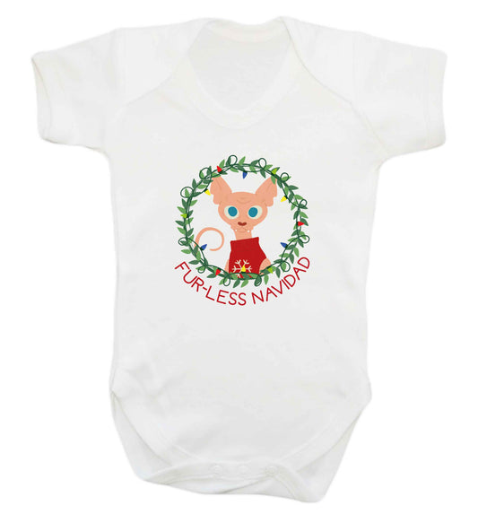 Furr-less navidad  baby vest white 18-24 months