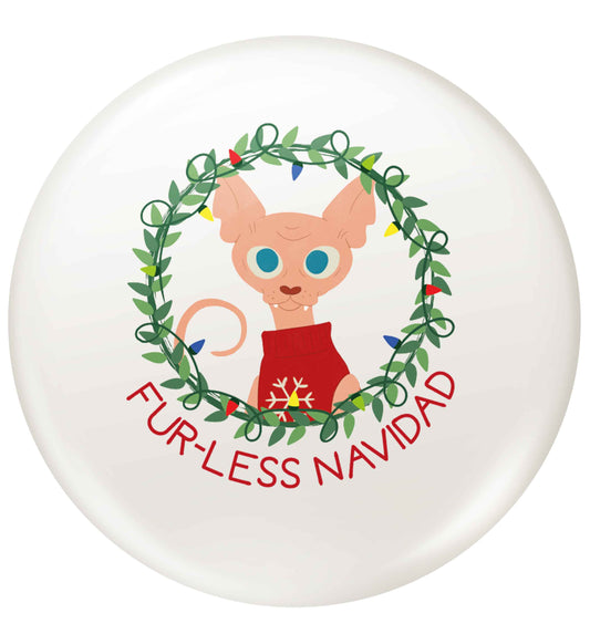 Furr-less navidad  small 25mm Pin badge
