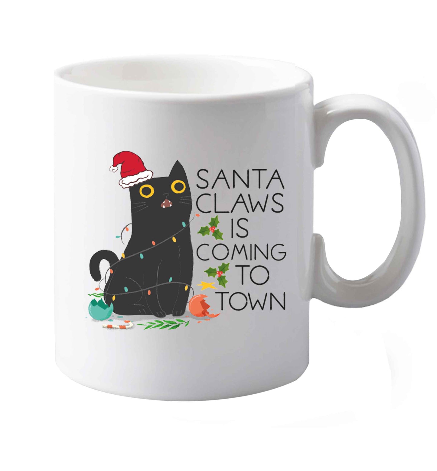 10 oz Santa claws is coming to town  ceramic mug both sides