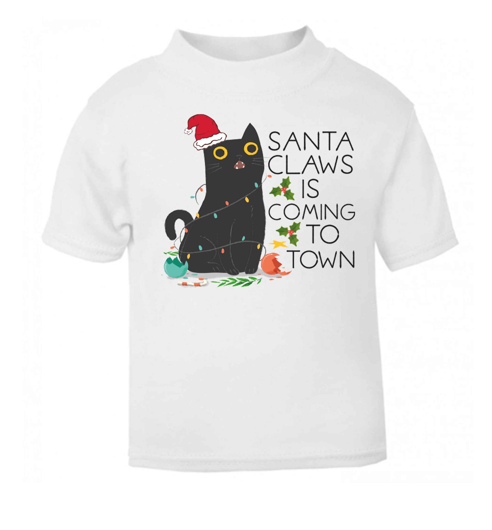 Santa claws is coming to town  baby toddler Tshirt 2 Years