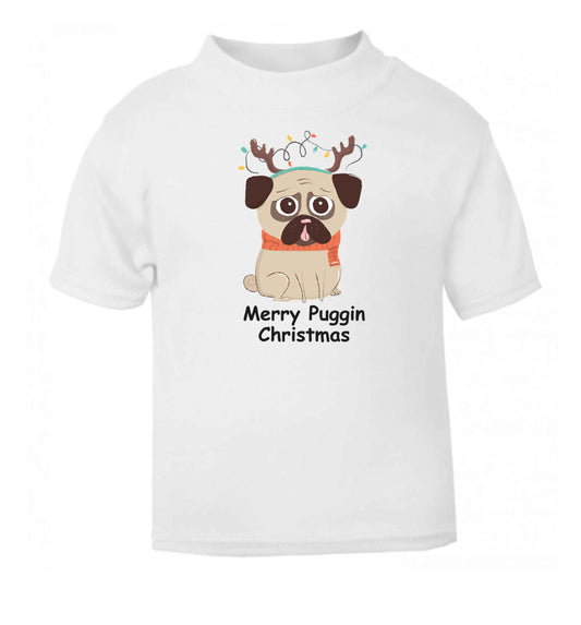 Merry puggin' Chirstmas baby toddler Tshirt 2 Years