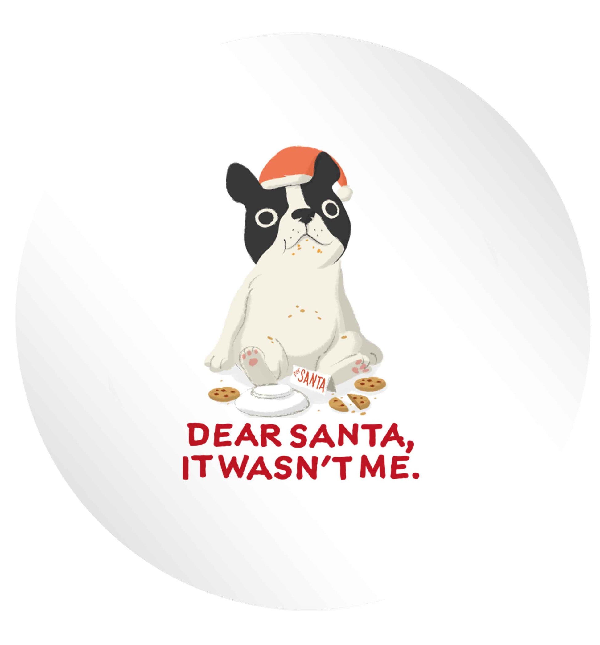Dear Santa it wasn't me 24 @ 45mm matt circle stickers