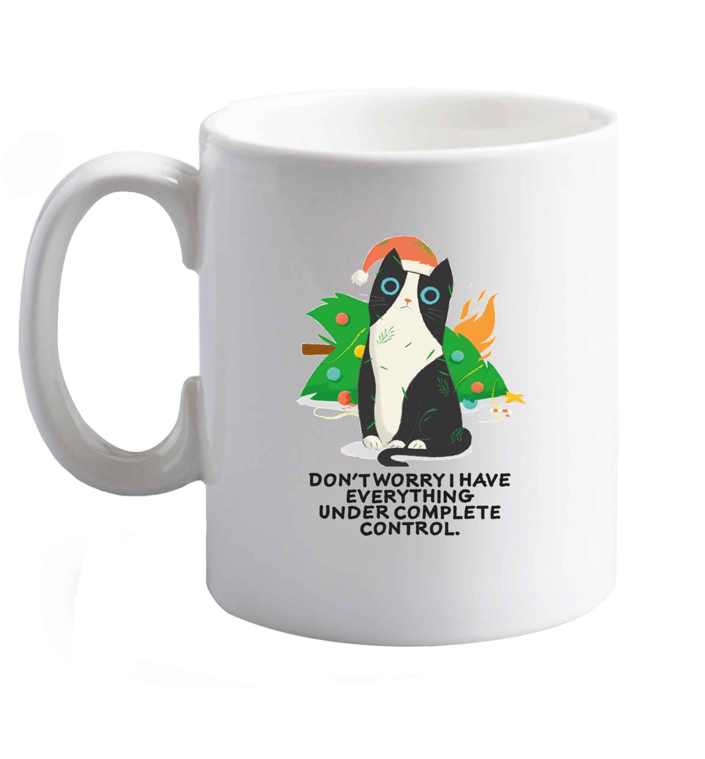 10 oz Don't worry I have everything under complete control ceramic mug right handed