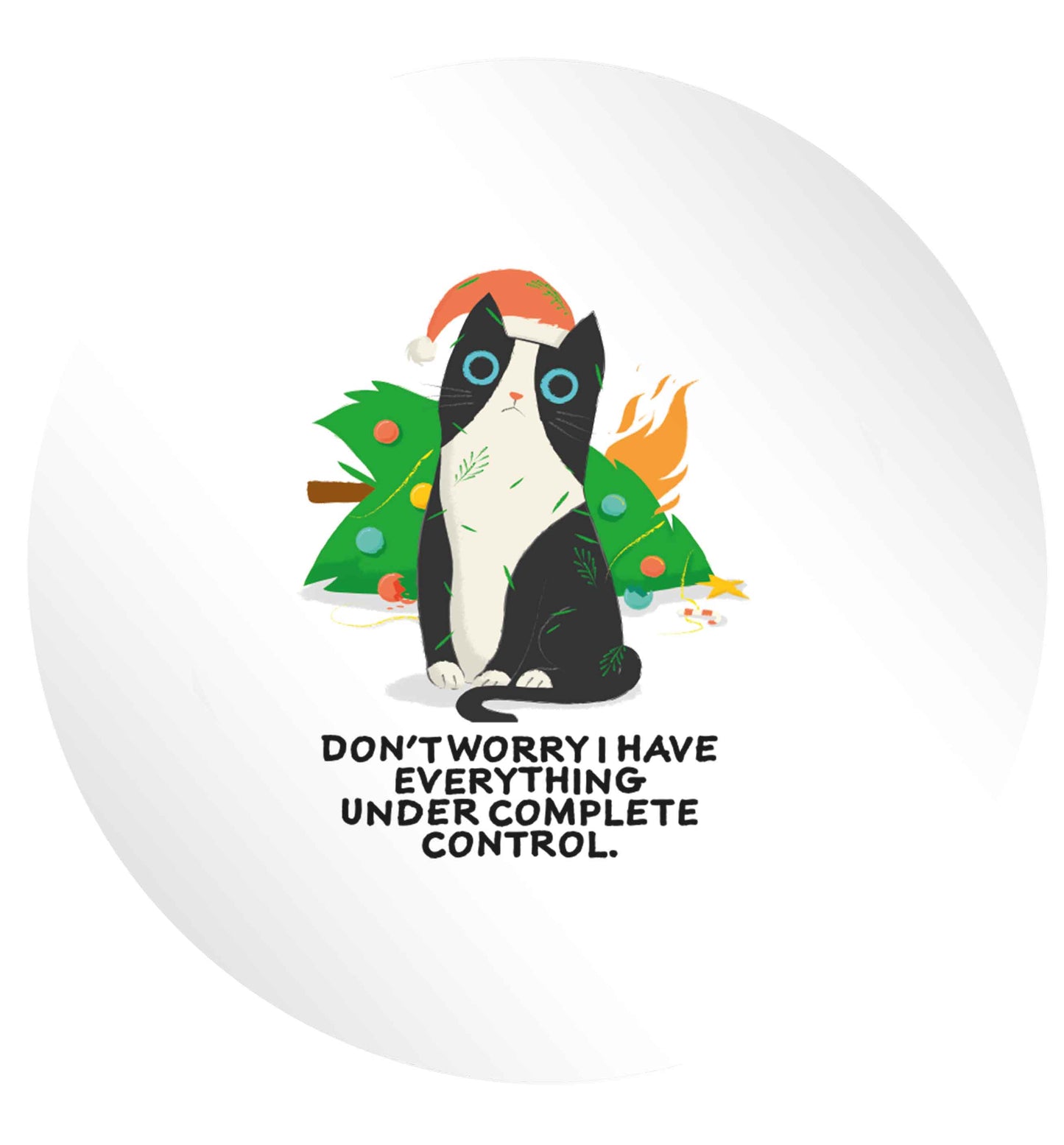 Don't worry I have everything under complete control 24 @ 45mm matt circle stickers