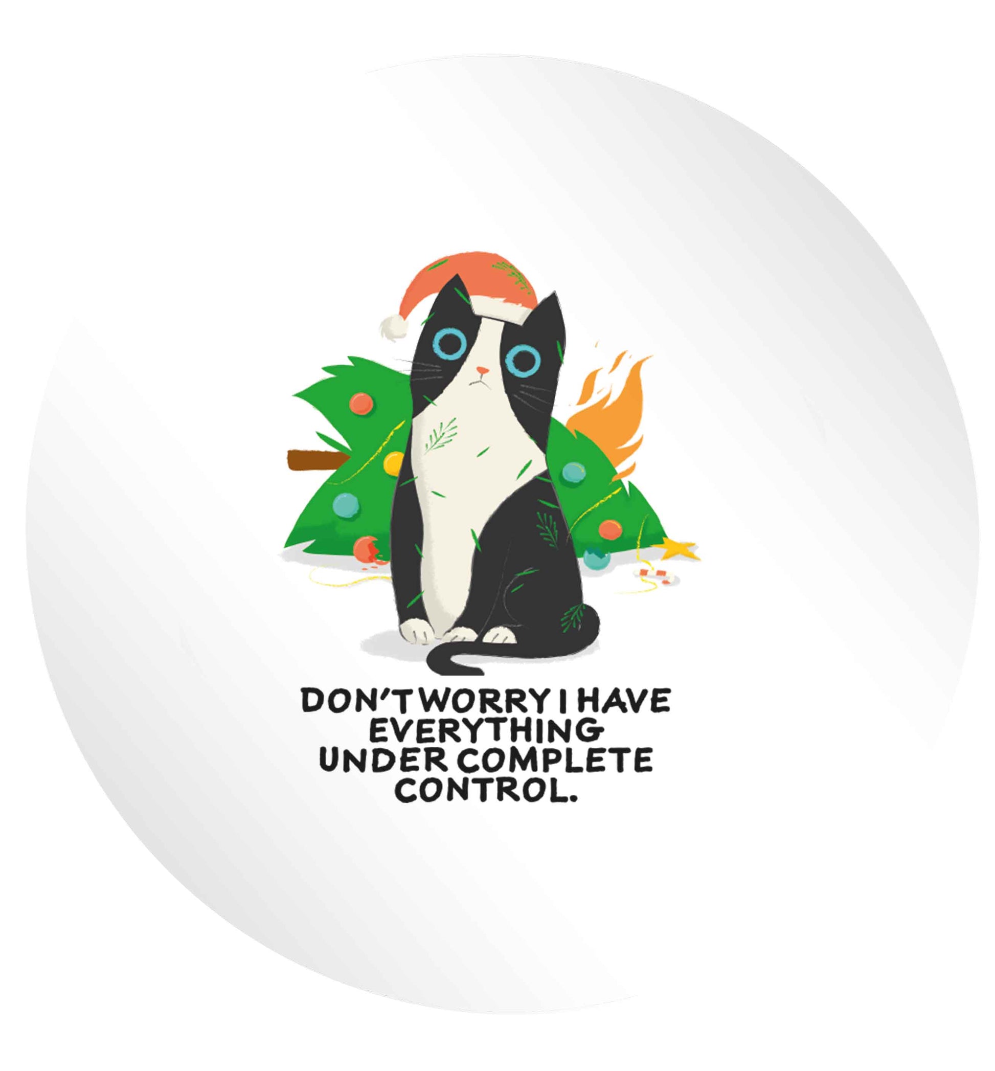 Don't worry I have everything under complete control 24 @ 45mm matt circle stickers