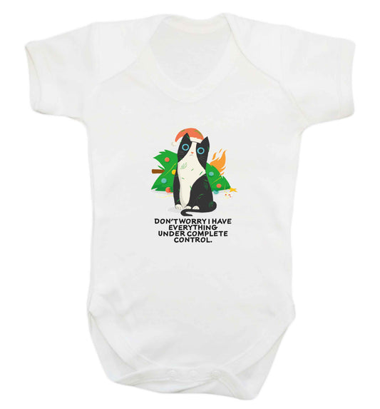 Don't worry I have everything under complete control baby vest white 18-24 months