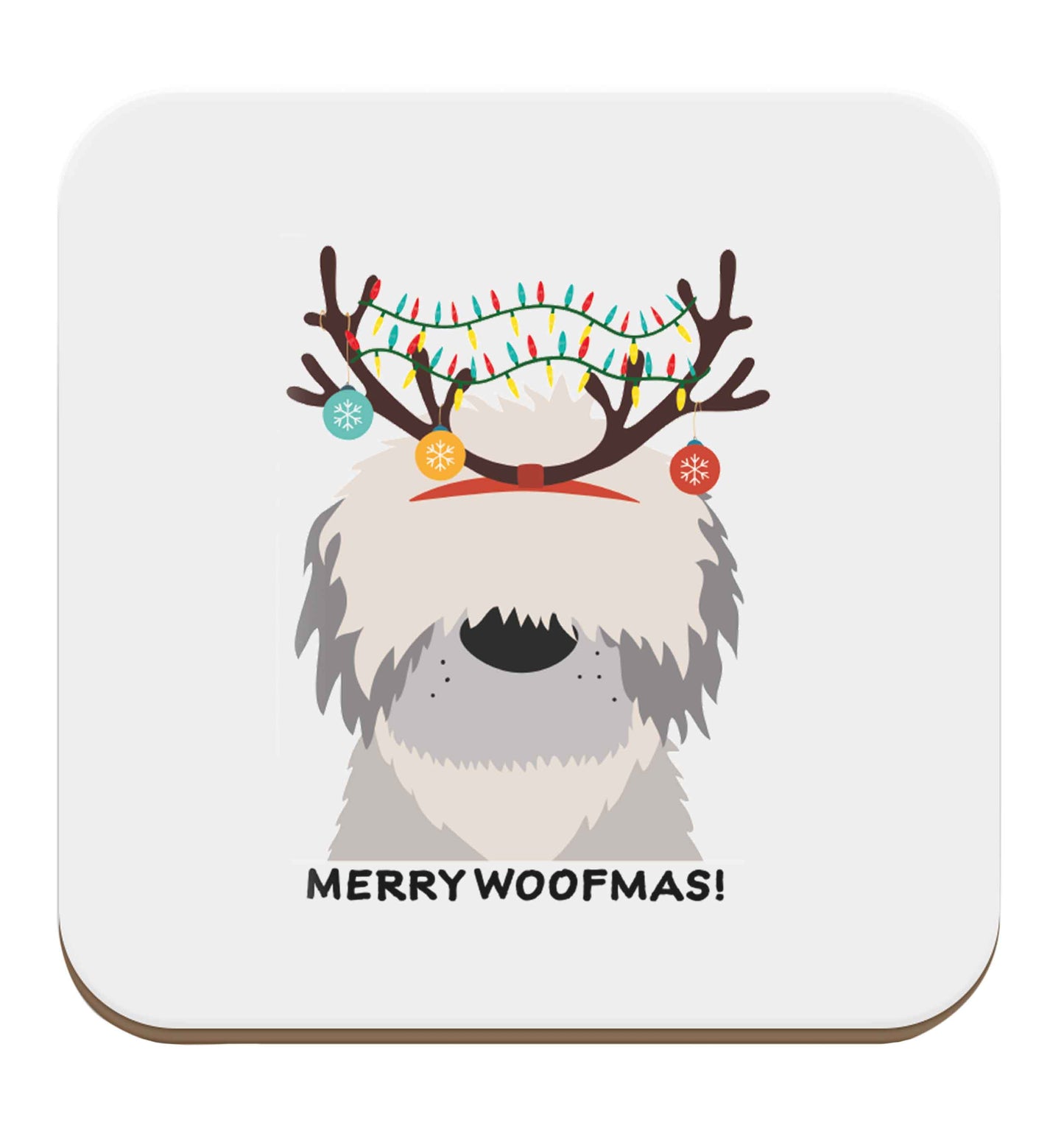 Merry Woofmas! set of four coasters