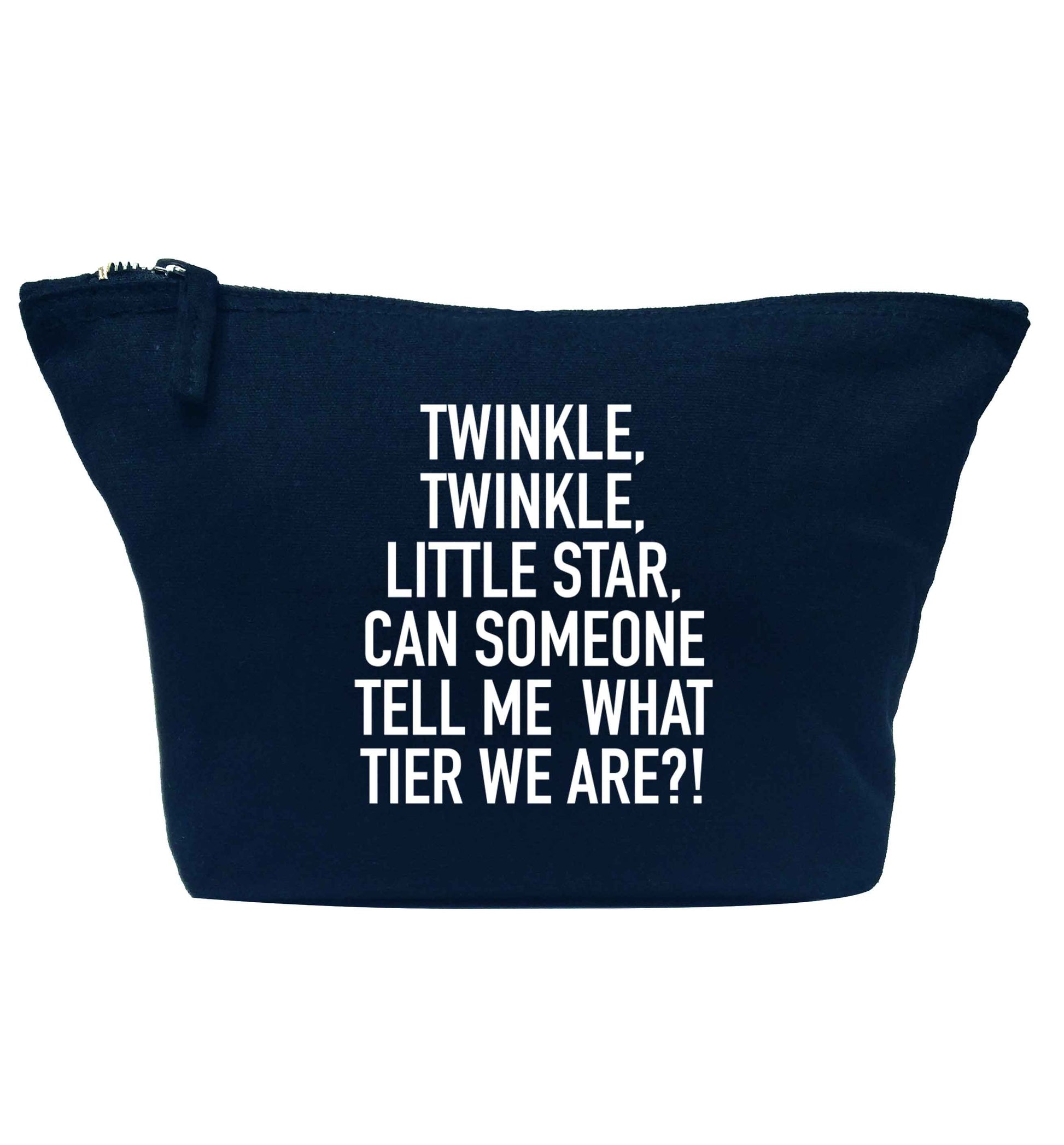 Twinkle twinkle, little star does anyone know what tier we are? navy makeup bag