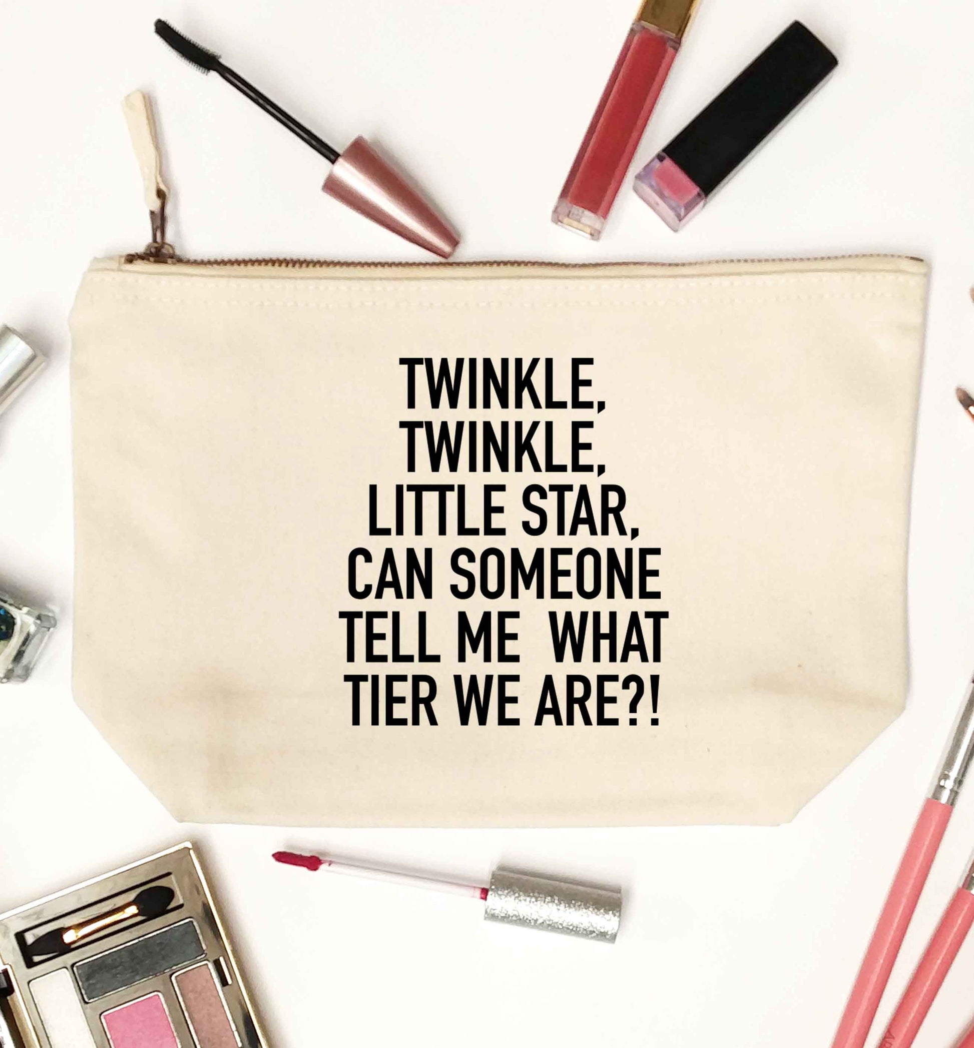 Twinkle twinkle, little star does anyone know what tier we are? natural makeup bag