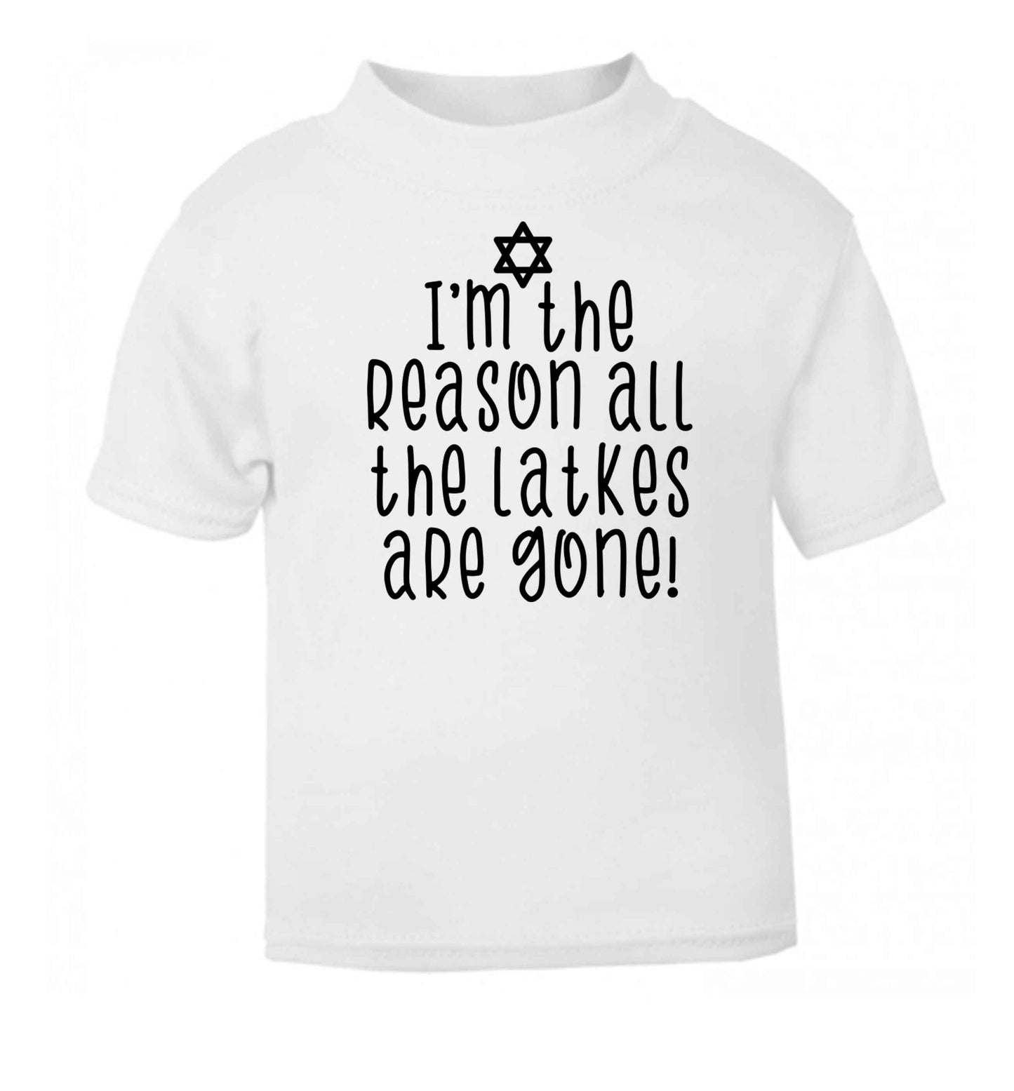 I'm the reason all the latkes are gone baby toddler Tshirt 2 Years