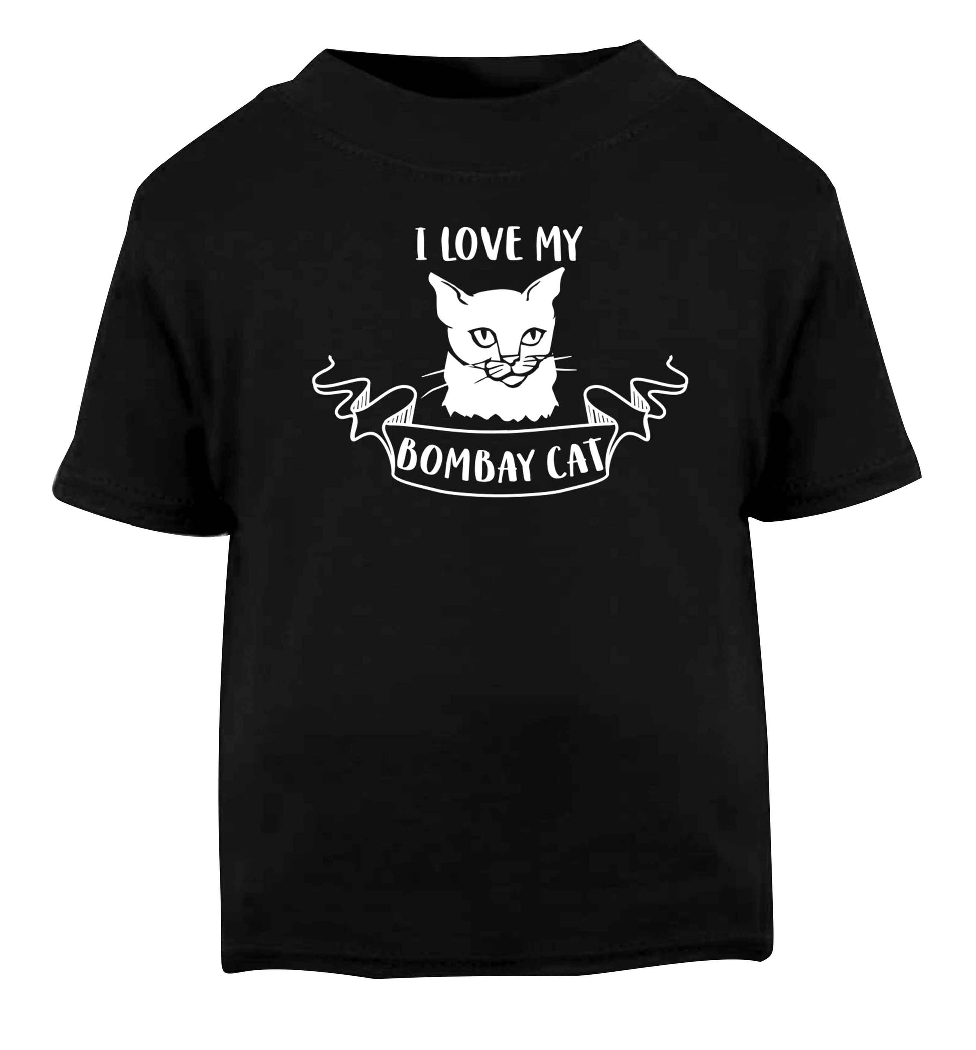 I love my bombay cat Black baby toddler Tshirt 2 years
