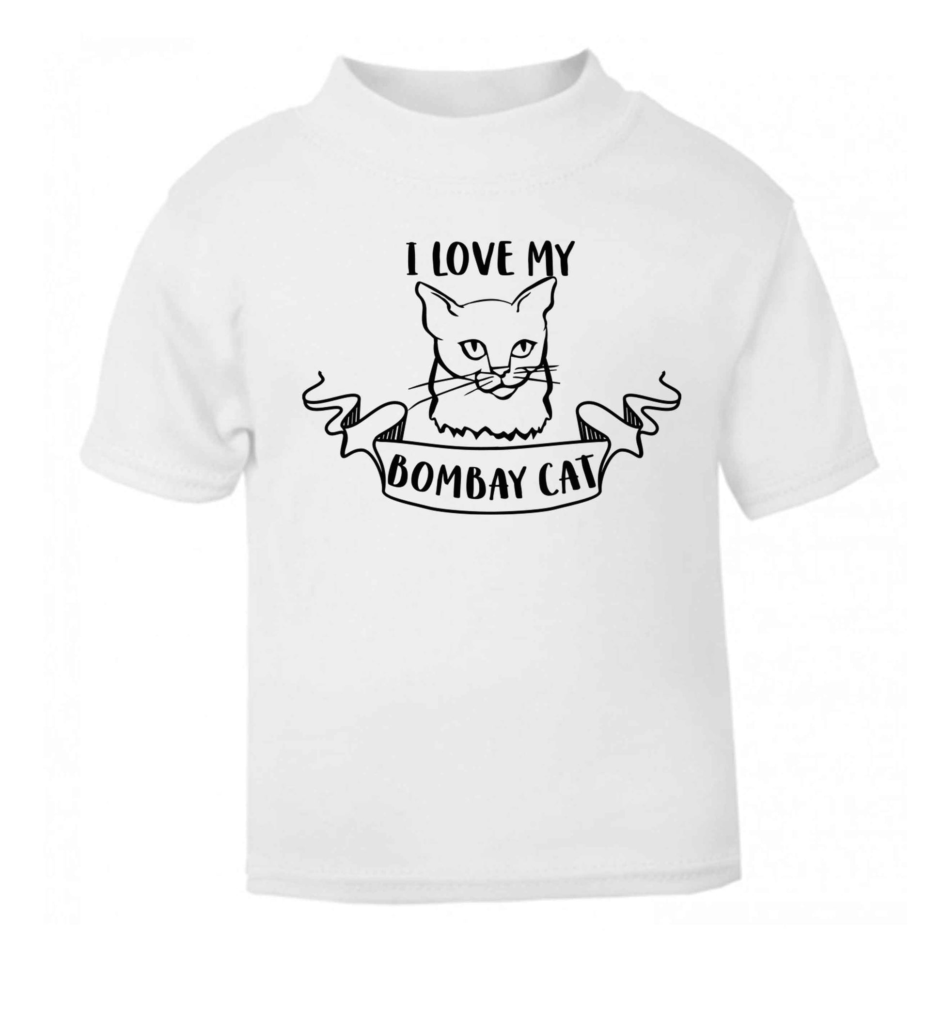 I love my bombay cat baby toddler Tshirt 2 Years