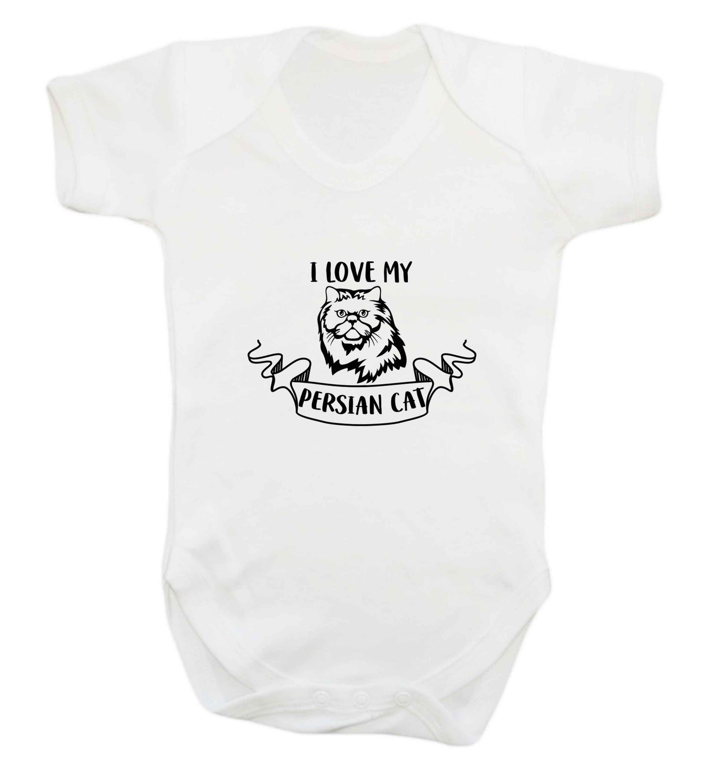 I love my persian cat baby vest white 18-24 months