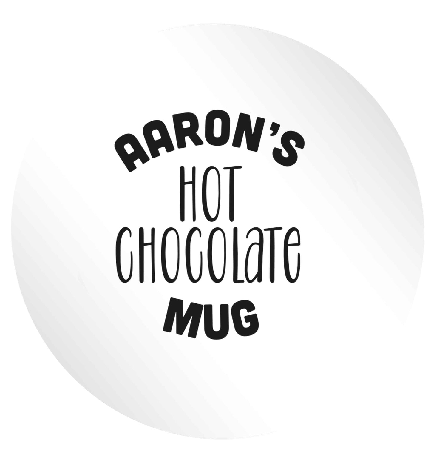 Personalised hot chocolate 24 @ 45mm matt circle stickers