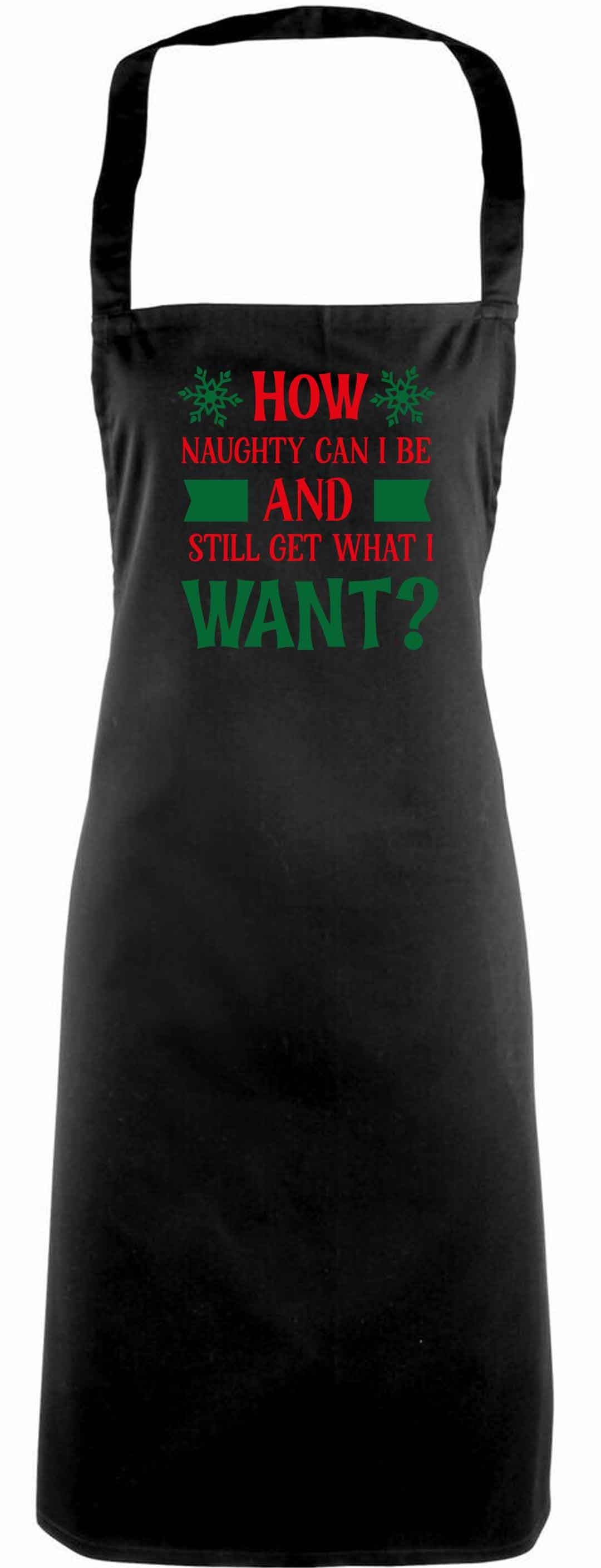 How naughty can I be and still get what I want? adults black apron