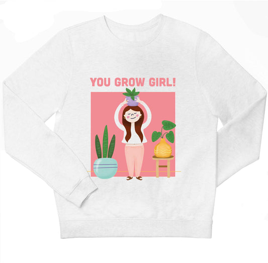 You grow girl children's white sweater 12-13 Years