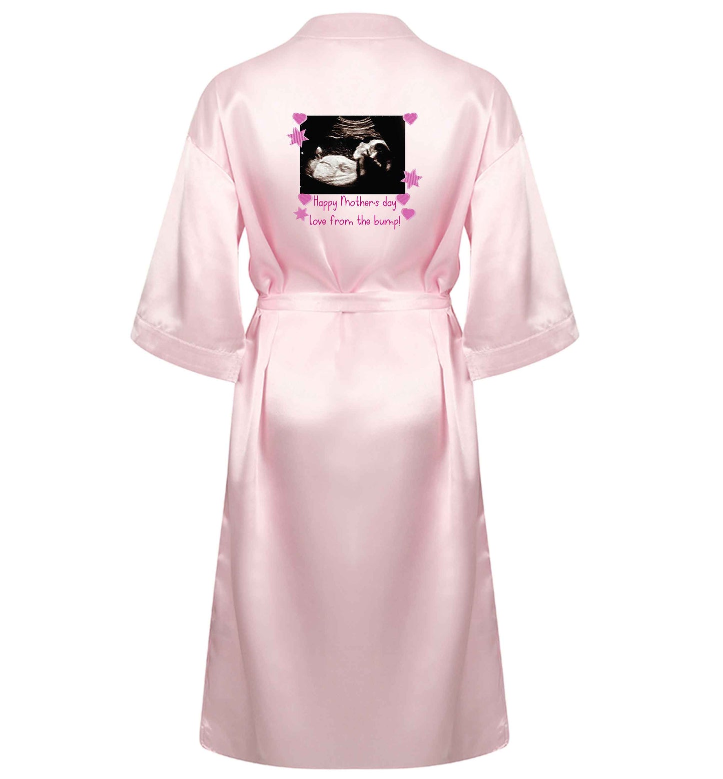 Happy Mother's day love from the bump - pink  XL/XXL pink ladies dressing gown size 16/18