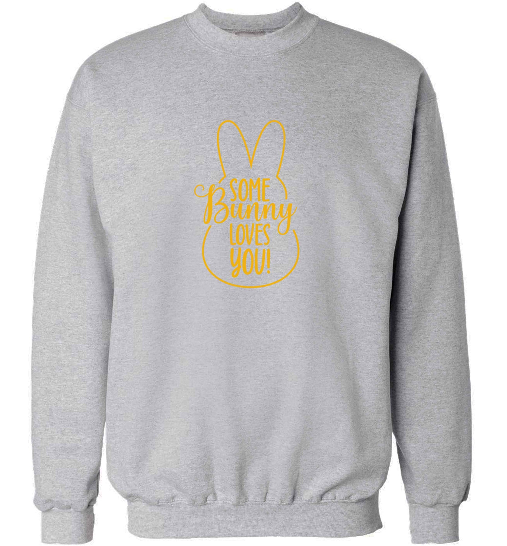 Some bunny loves you adult's unisex grey sweater 2XL