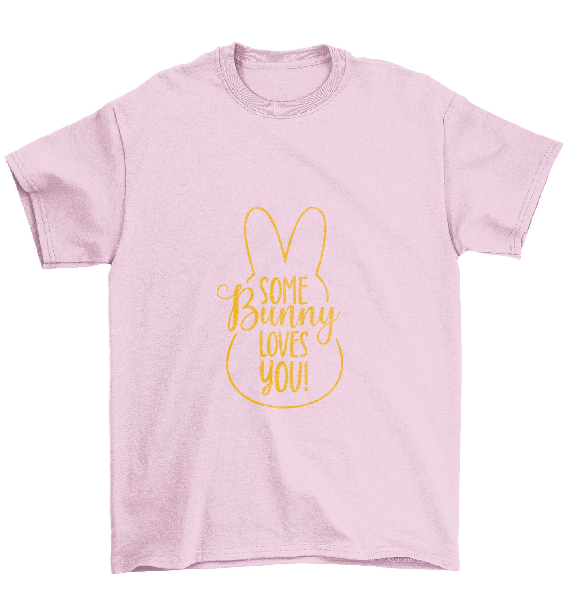 Some bunny loves you Children's light pink Tshirt 12-13 Years