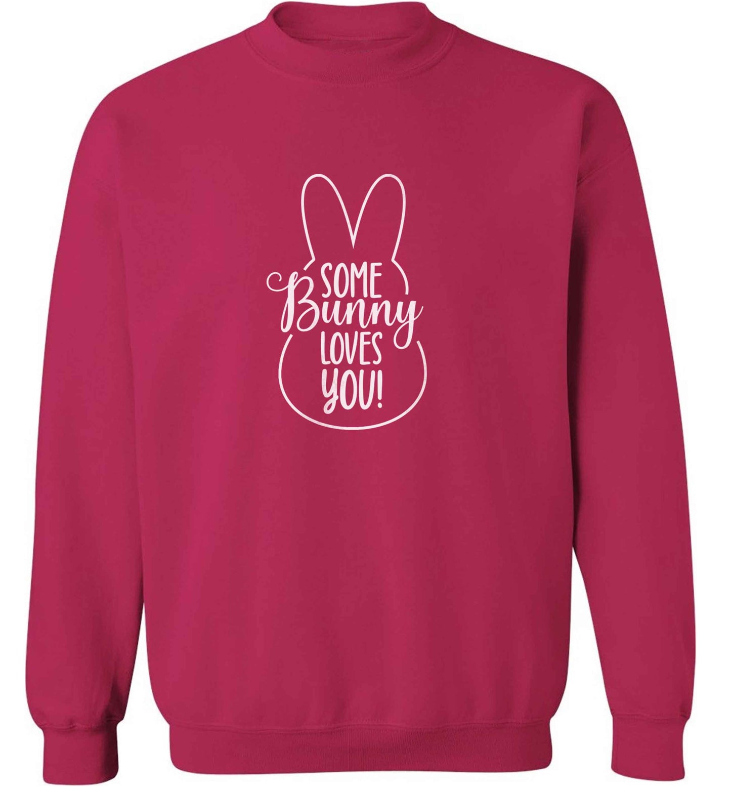 Some bunny loves you adult's unisex pink sweater 2XL