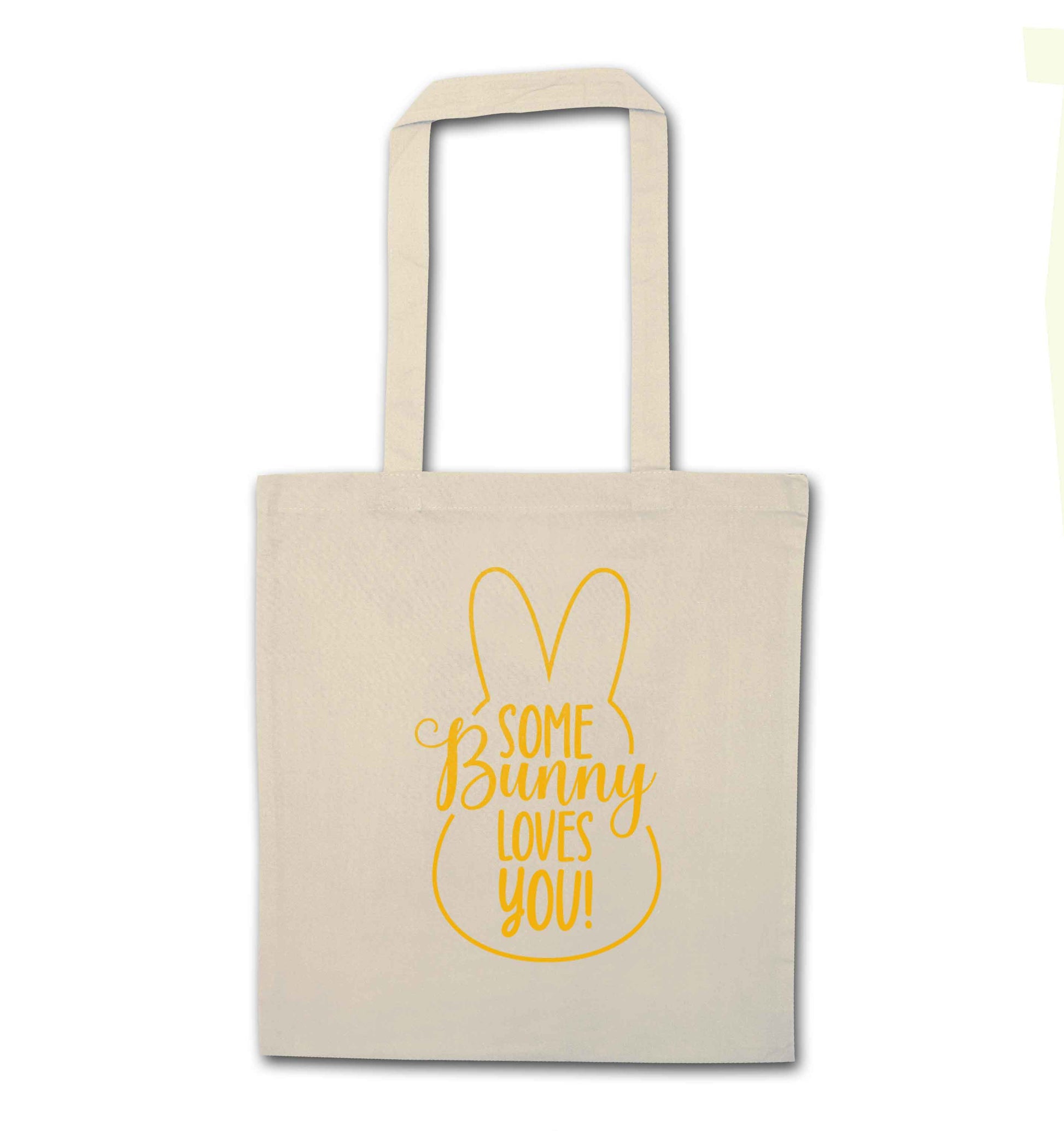 Some bunny loves you natural tote bag
