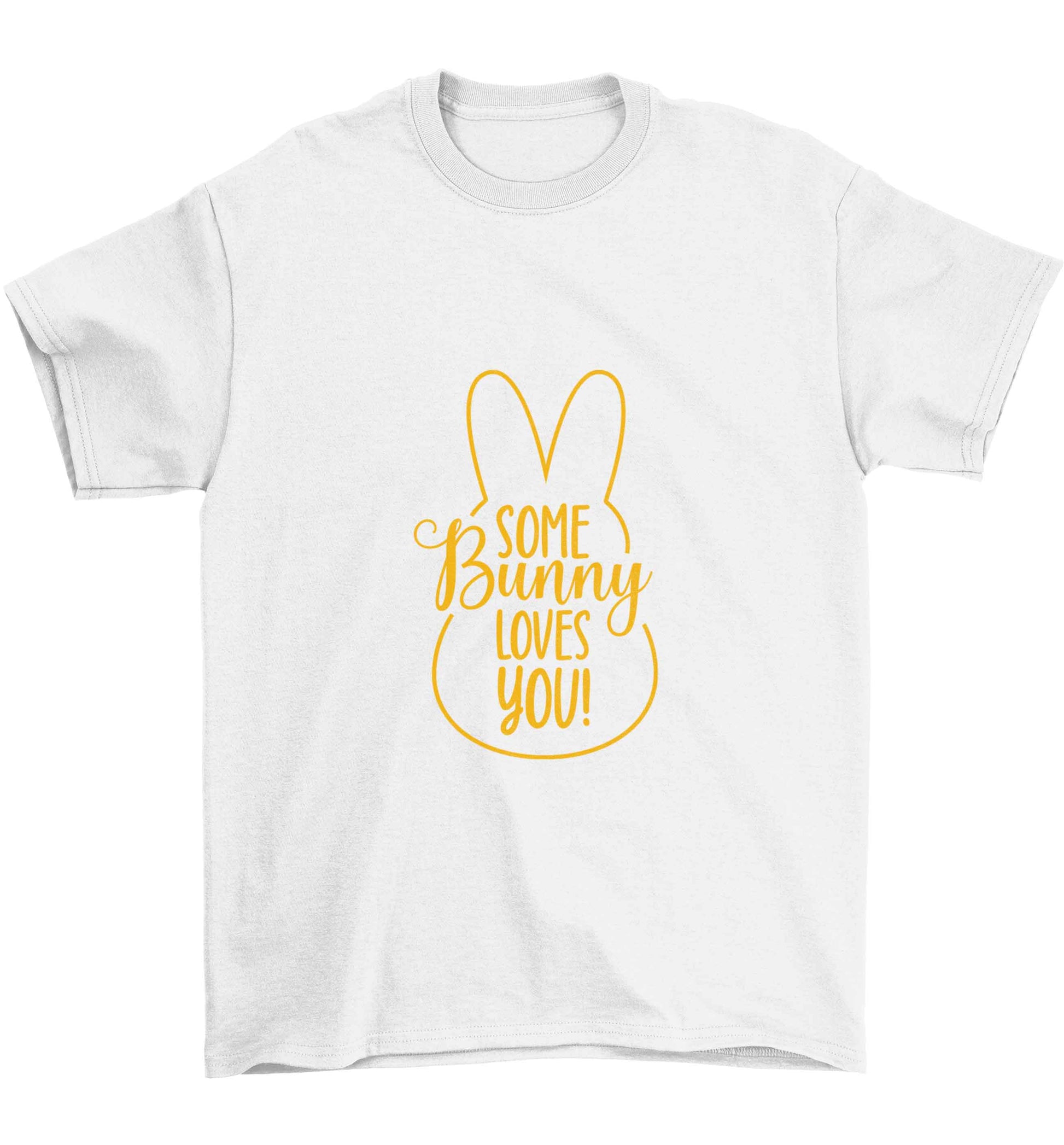 Some bunny loves you Children's white Tshirt 12-13 Years