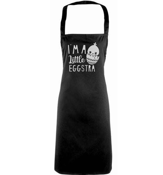 I'm a little eggstra adults black apron