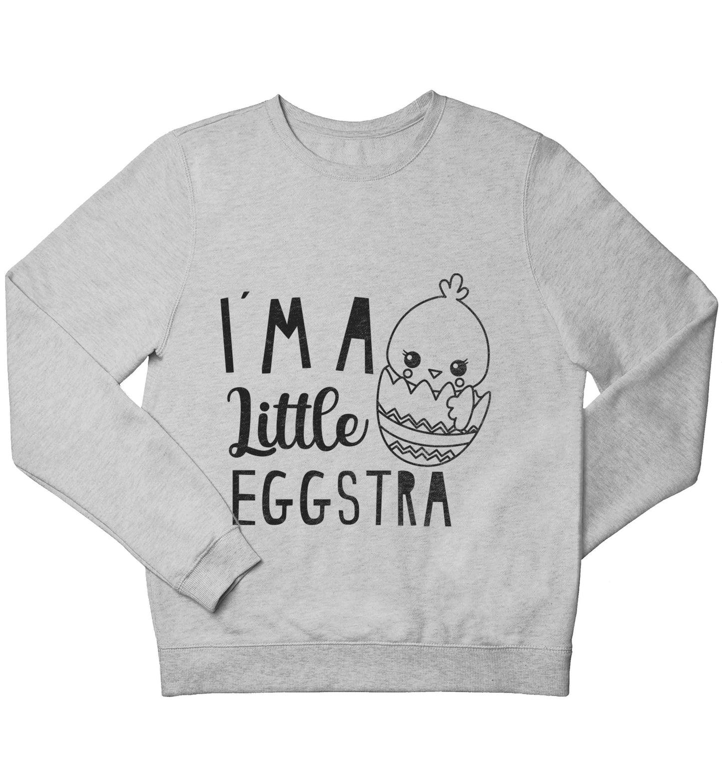 I'm a little eggstra children's grey sweater 12-13 Years