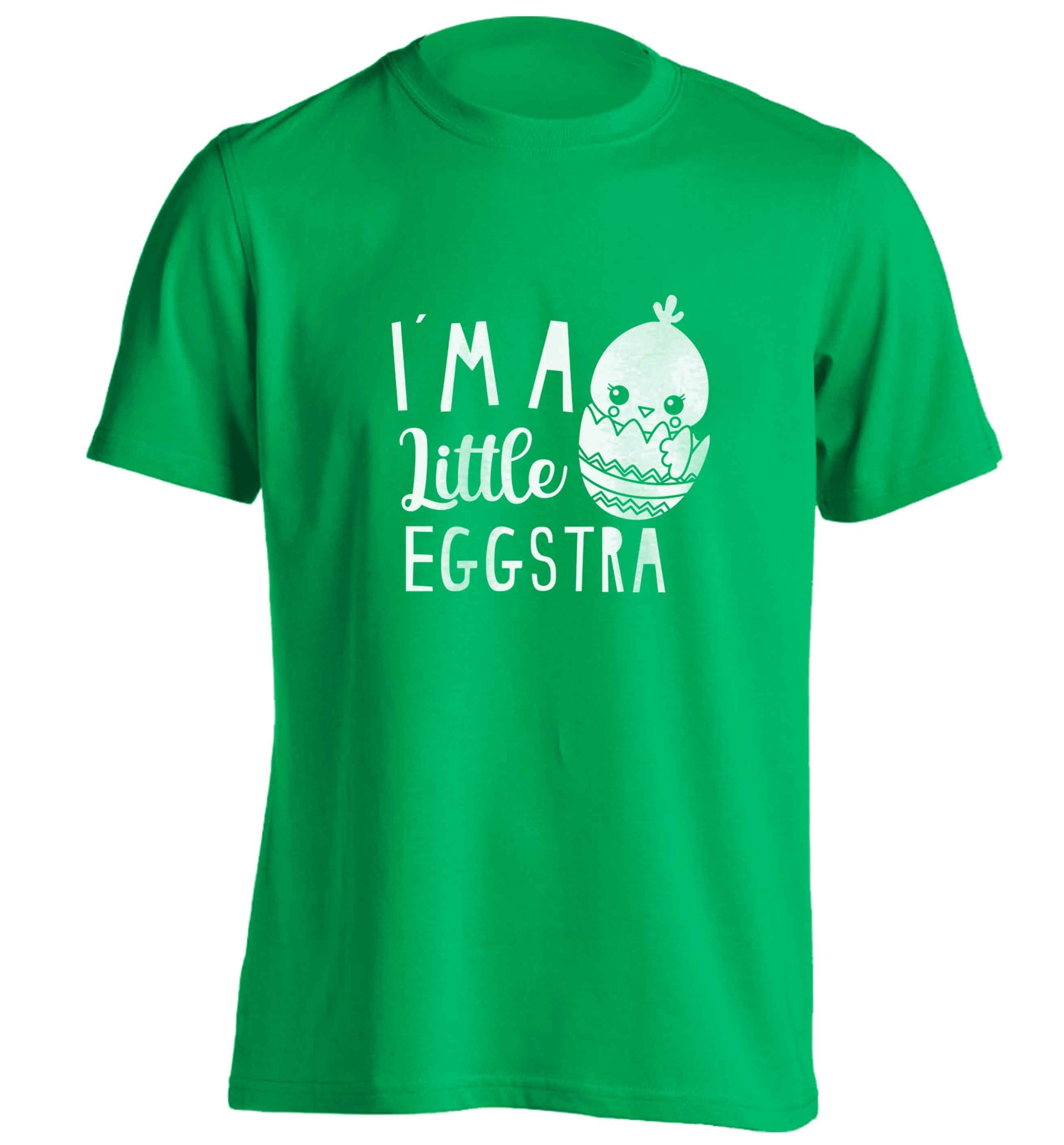 I'm a little eggstra adults unisex green Tshirt 2XL