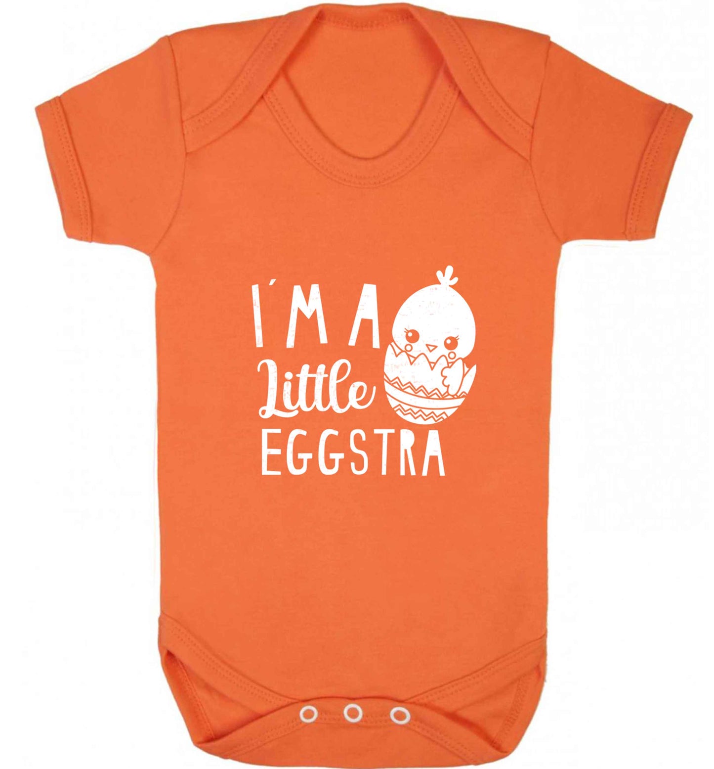 I'm a little eggstra baby vest orange 18-24 months
