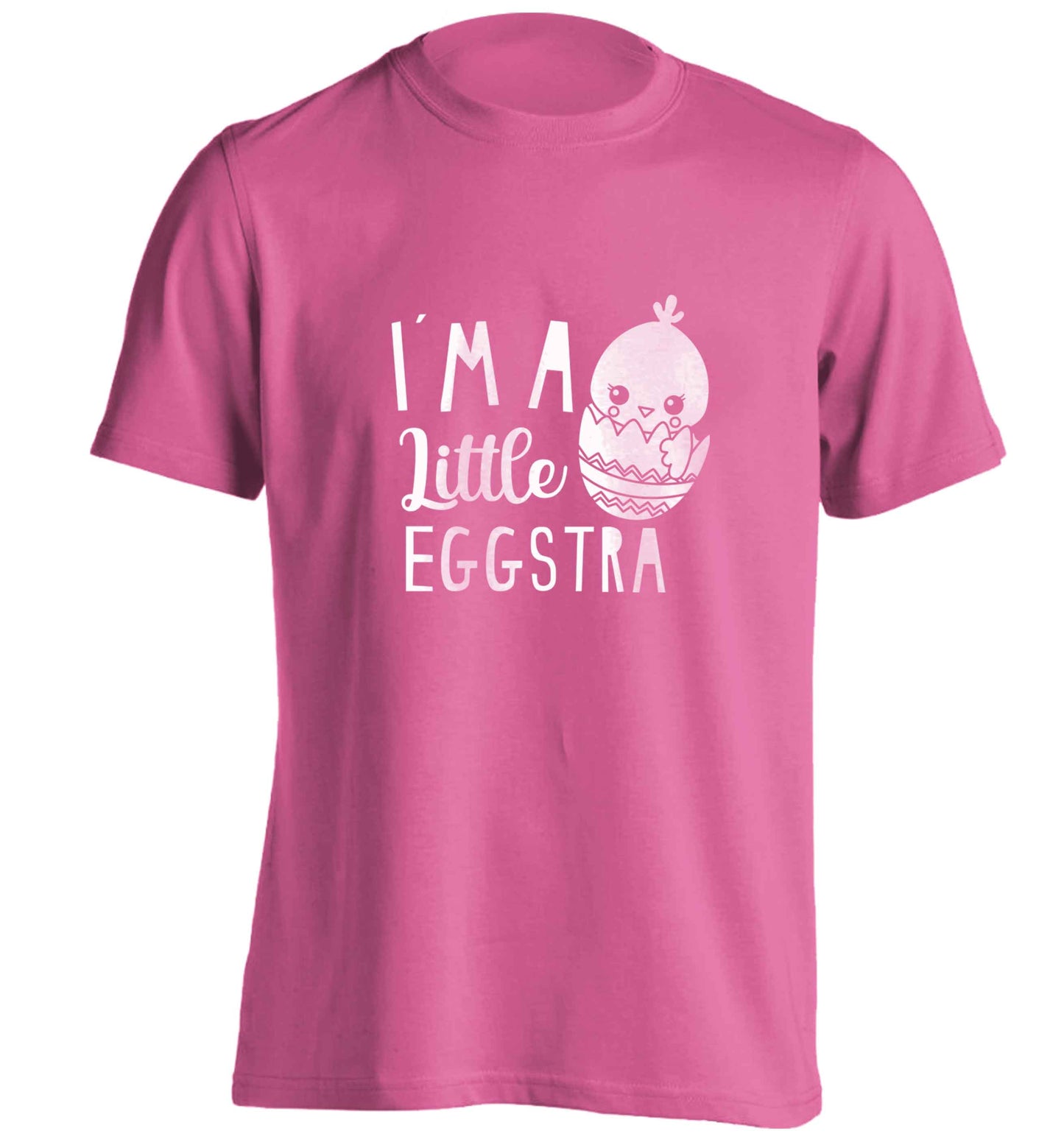 I'm a little eggstra adults unisex pink Tshirt 2XL