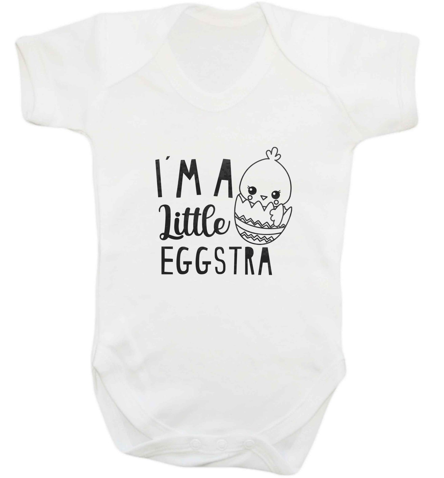 I'm a little eggstra baby vest white 18-24 months