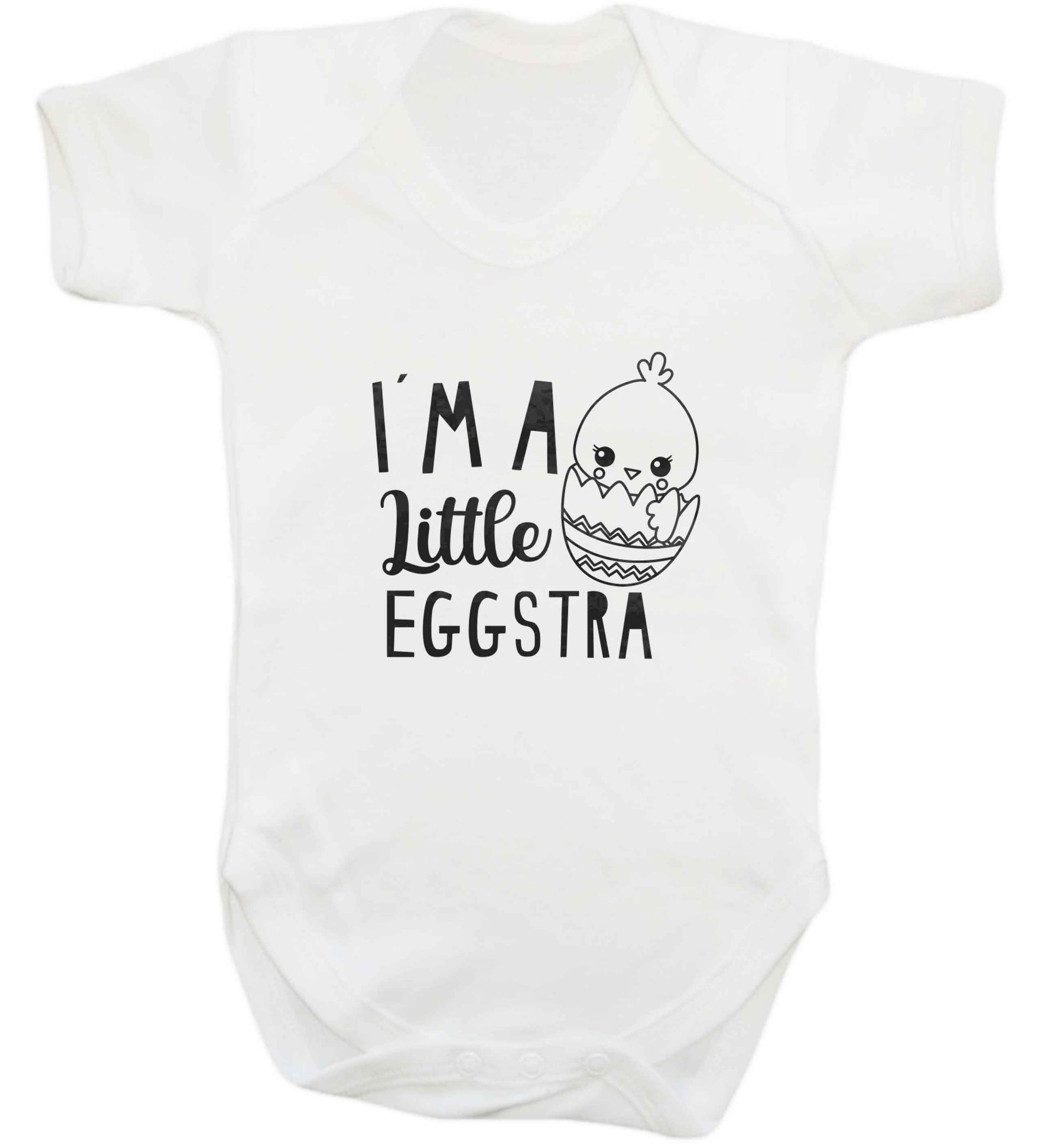 I'm a little eggstra baby vest white 18-24 months