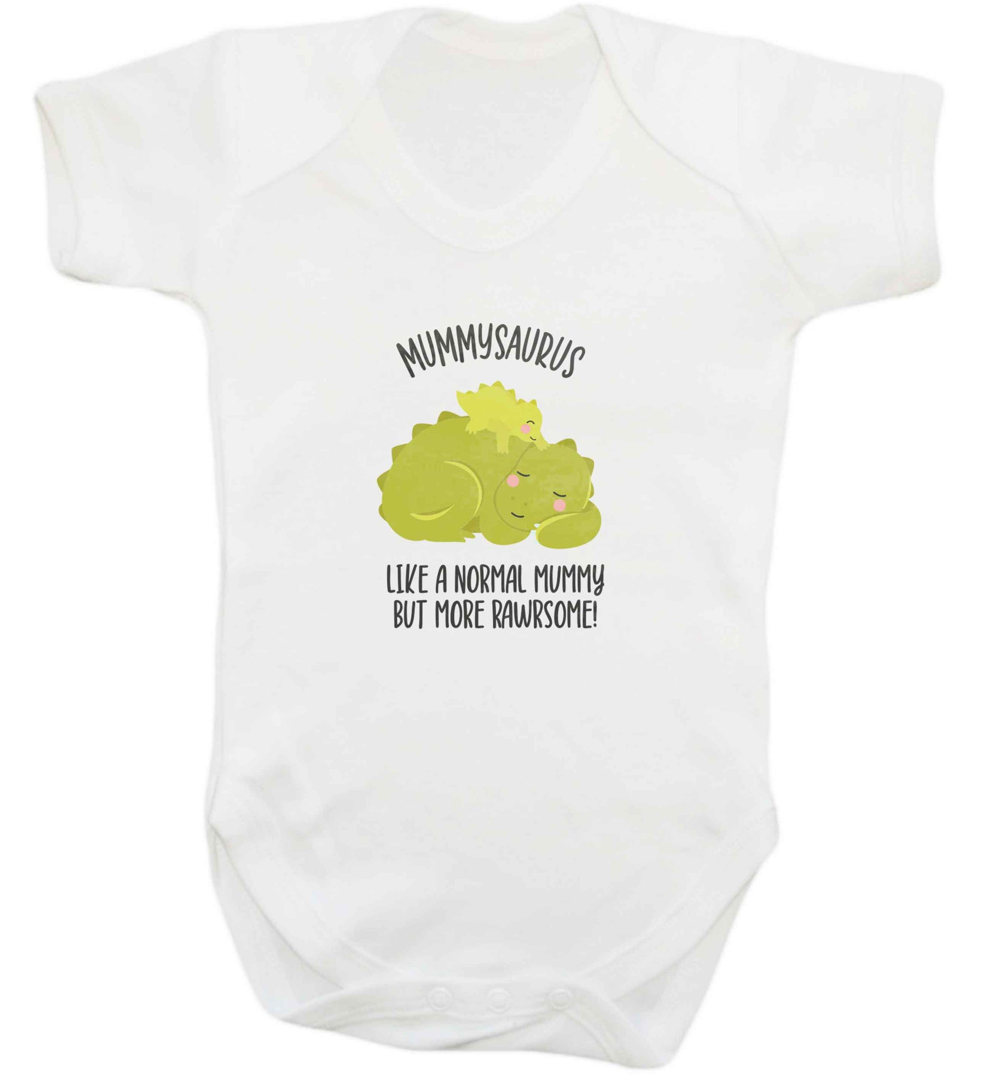 Mummysaurus like a normal mummy only more rawrsome baby vest white 18-24 months